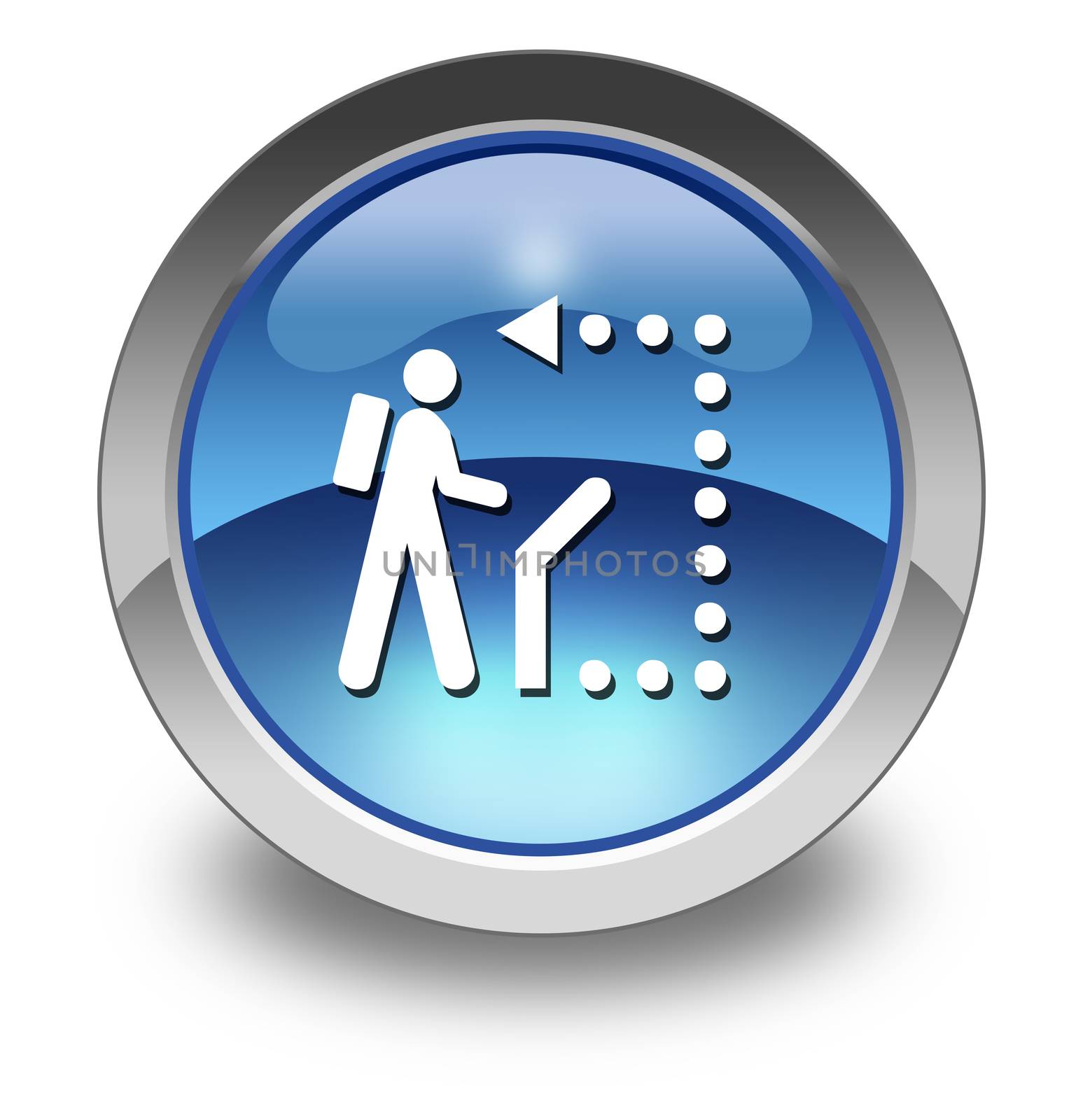 Icon, Button, Pictogram Self-Guiding Trail by mindscanner