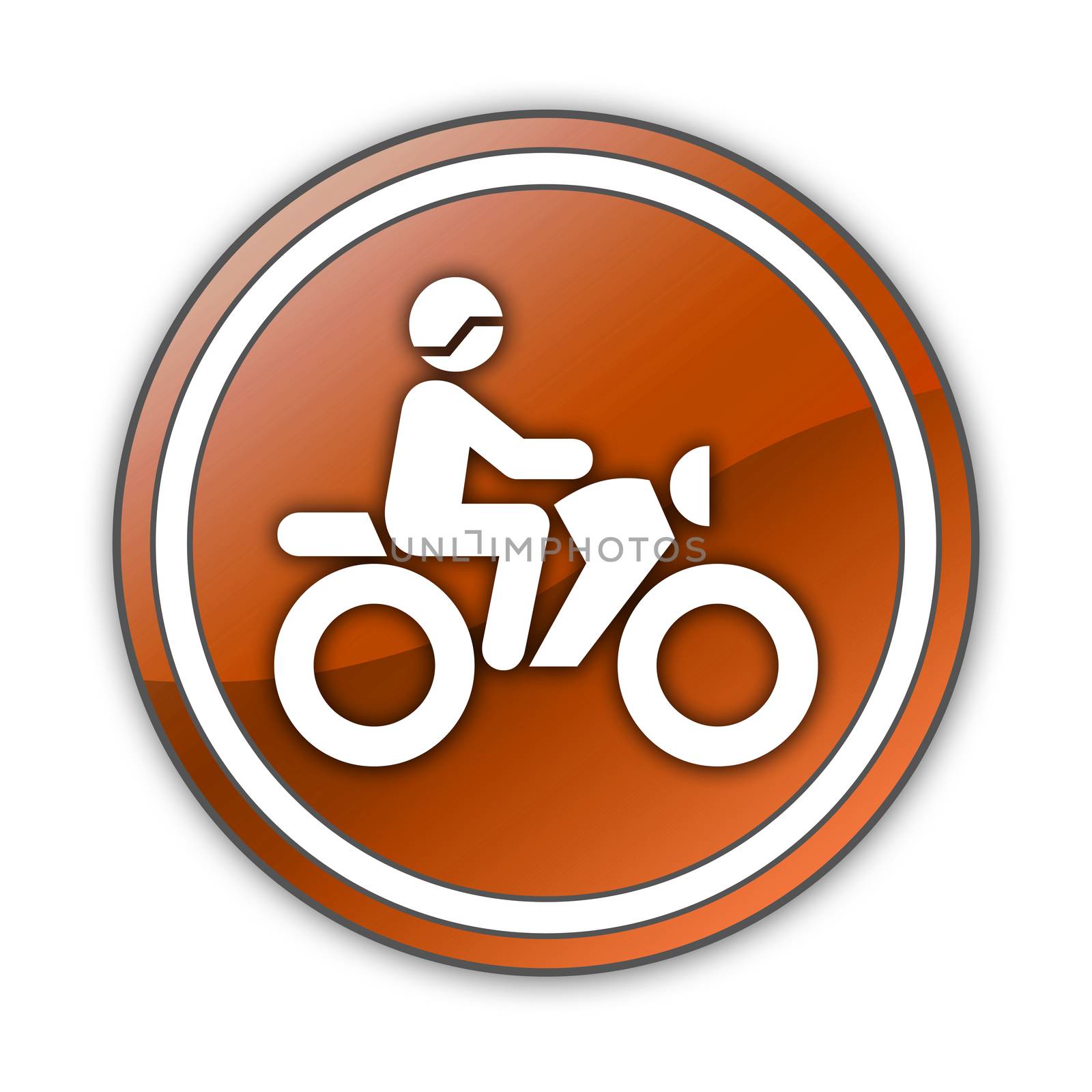 Icon, Button, Pictogram Motorbike Trail by mindscanner