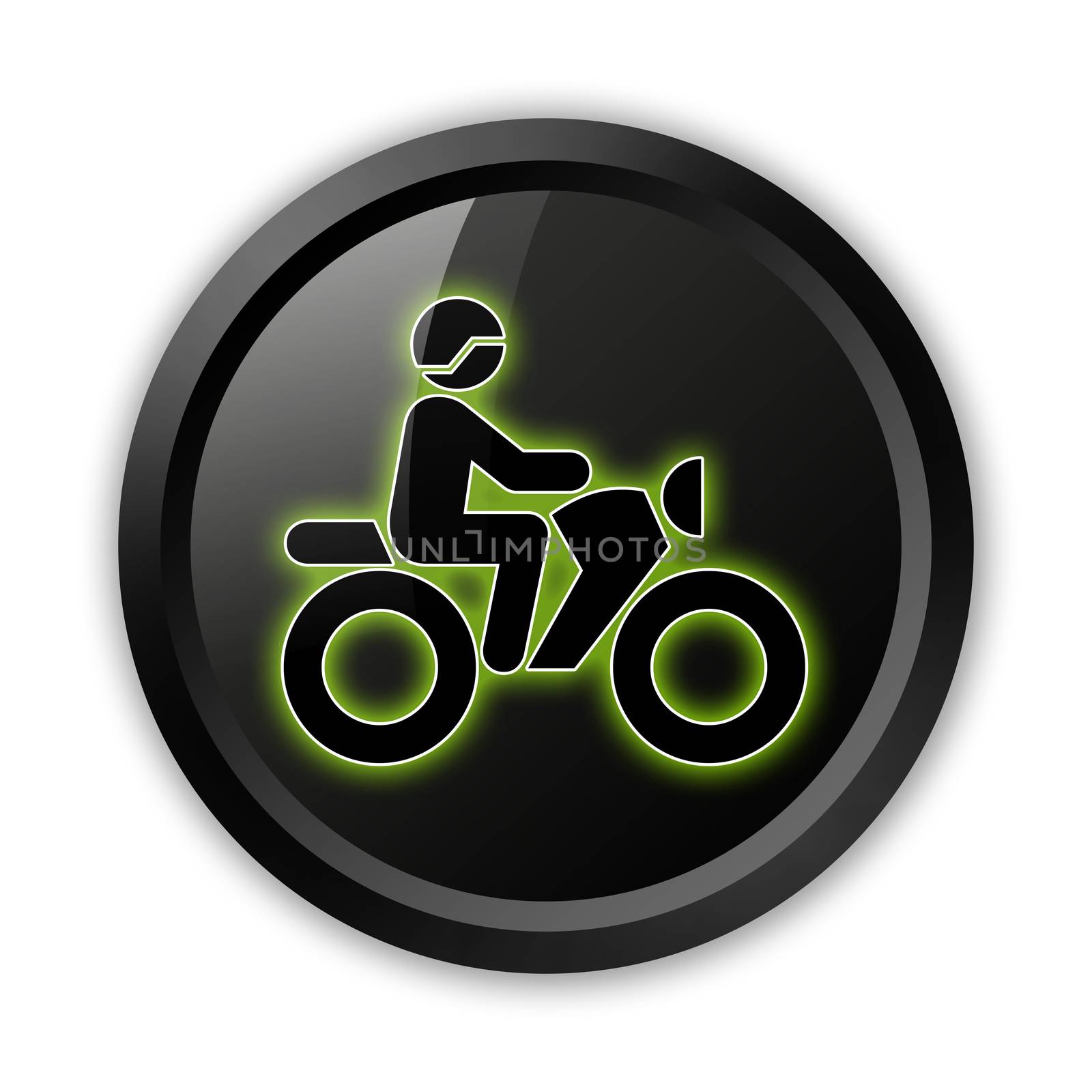 Icon, Button, Pictogram Motorbike Trail by mindscanner