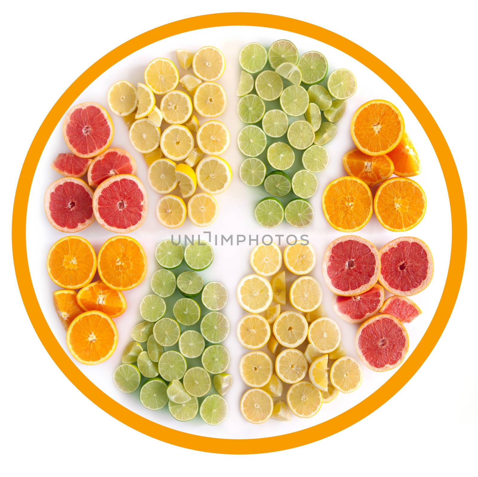 Citrus fruit icon concept by unikpix