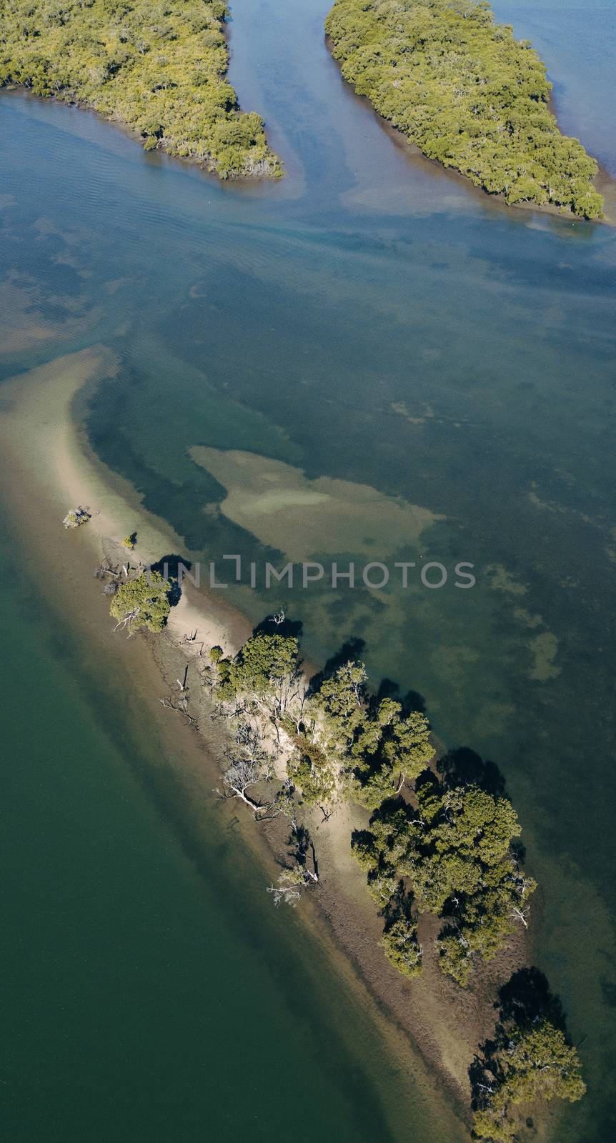 Beautiful Lions Park beach at Jacobs Well, Gold Coast during the day.