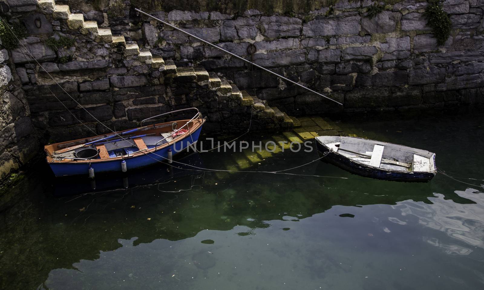 Old fishing boats, detail of maritime transport