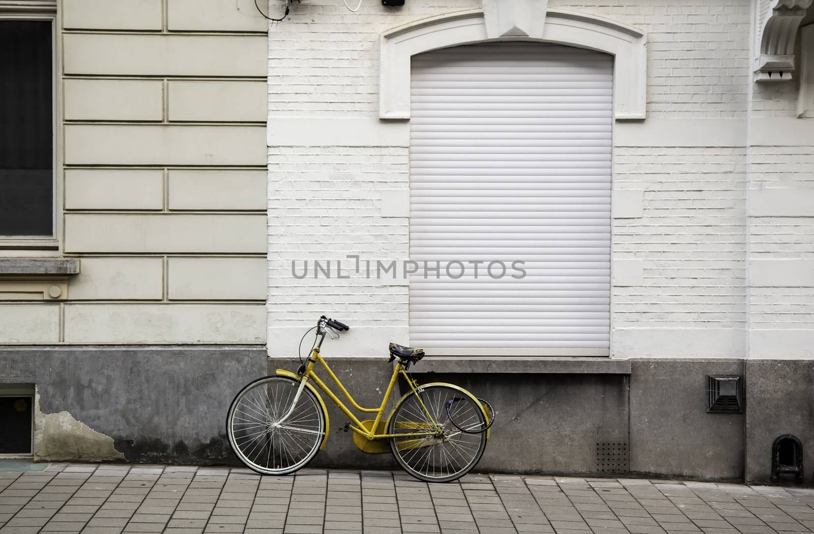 Typical bicycle in Holland, detail of transport, sport and ecology, tourism