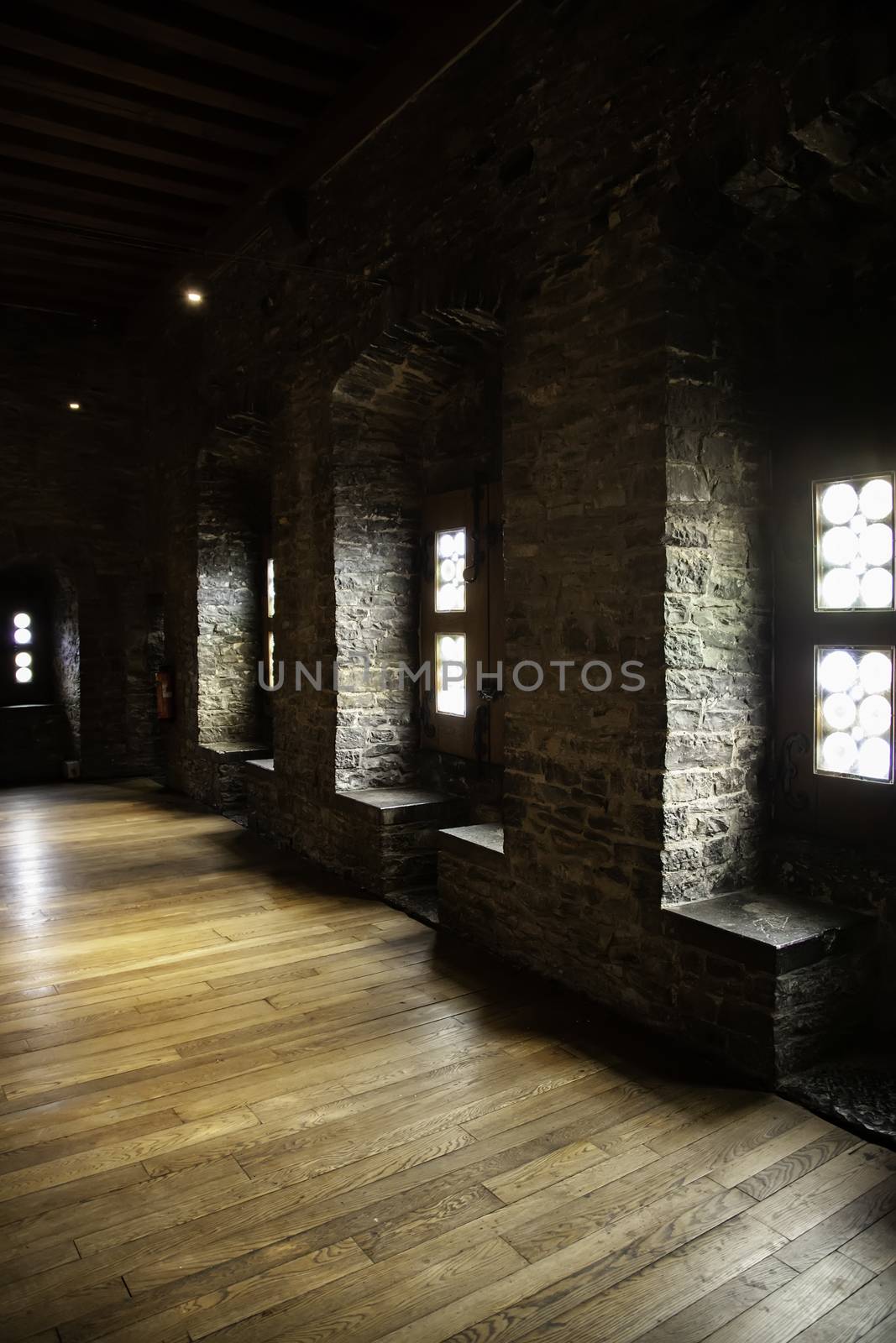 Interior of an old historical building, detail of ancient and history