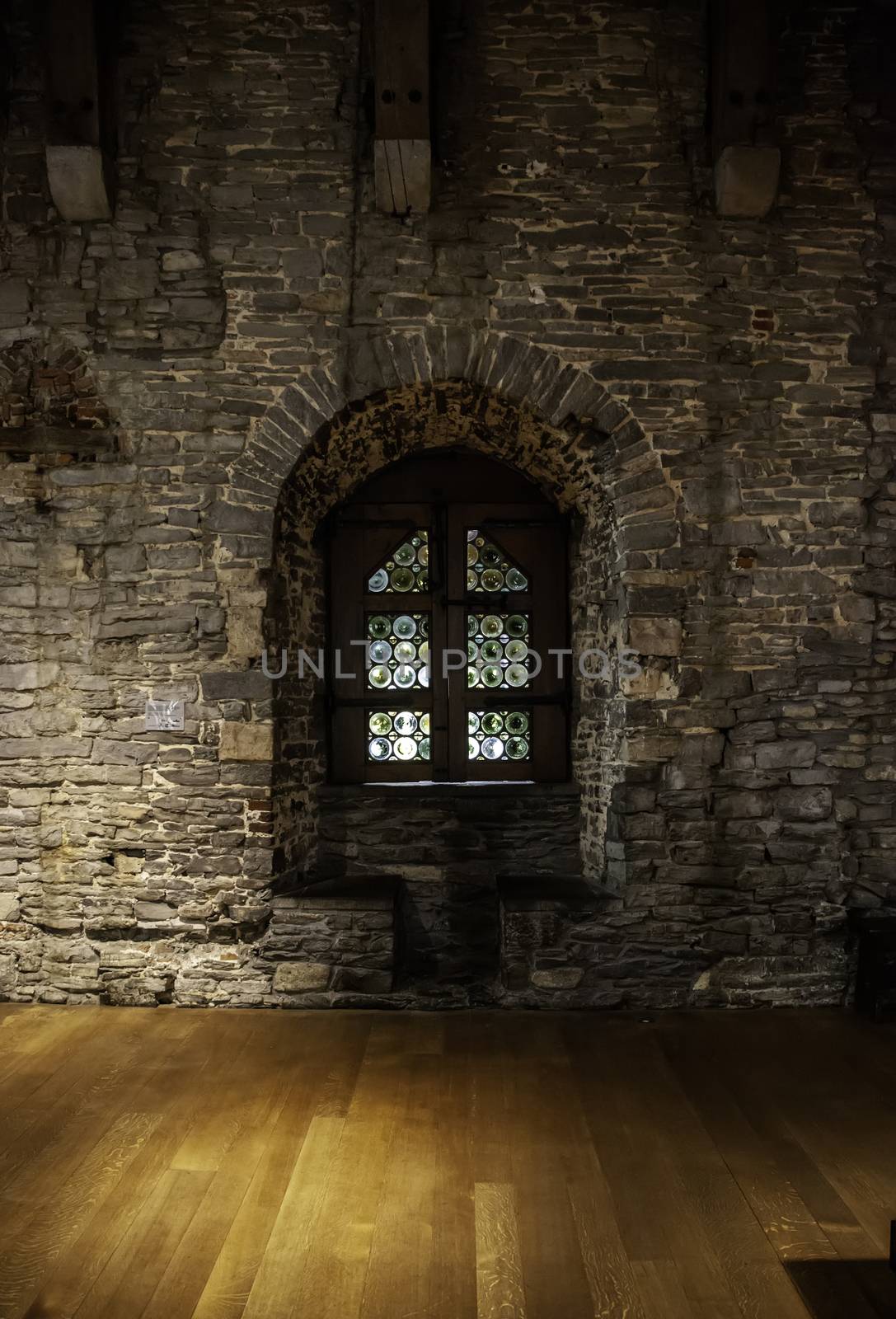 Interior of an old historical building, detail of ancient and history