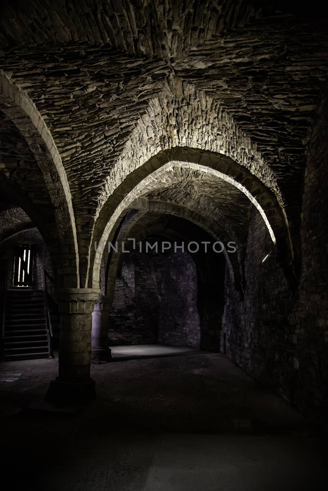 Interior of an old historical building, detail of ancient and history