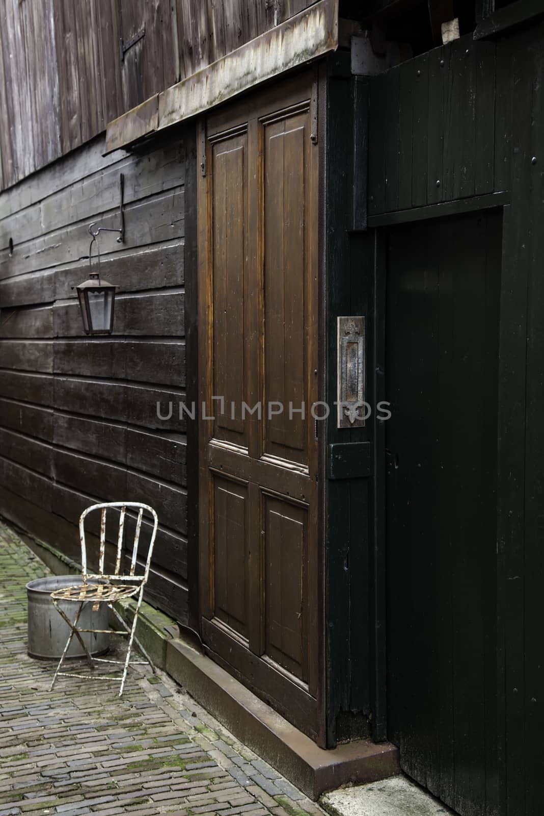 Typical Dutch house, detail of European city