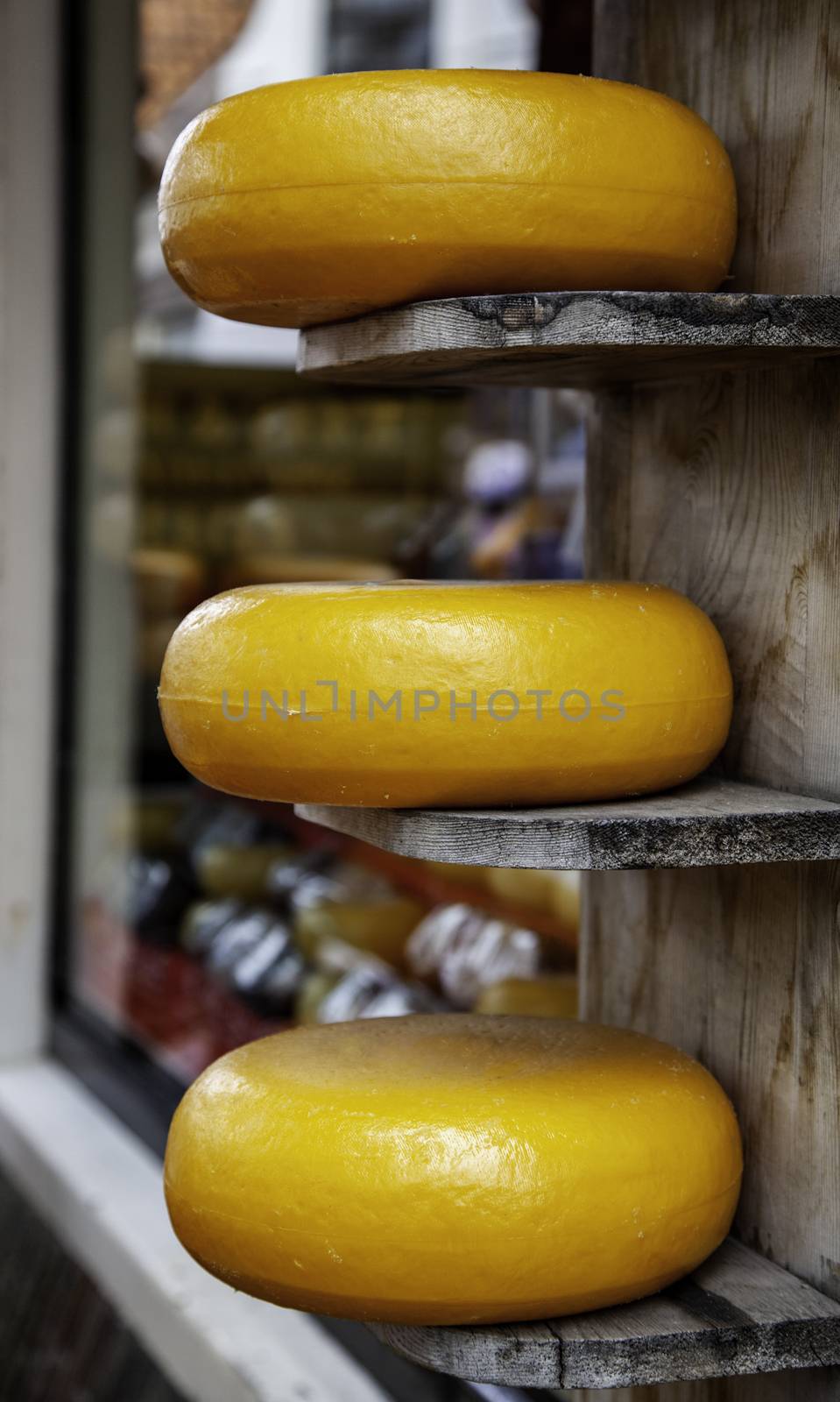 Artisan edam cheese, detail of Dutch cheese making