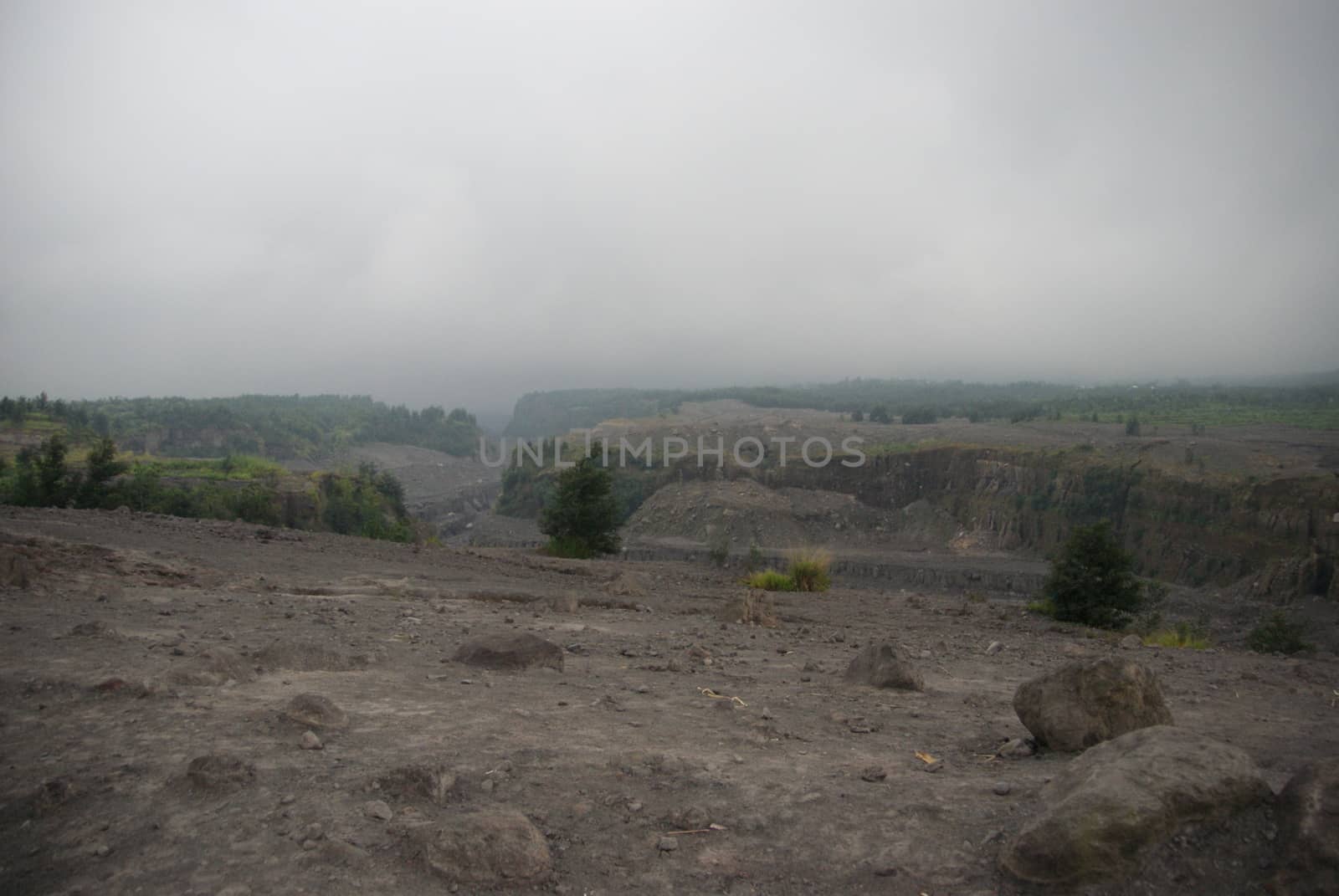 Mount Merapi devastation impact on its surrounding by craigansibin