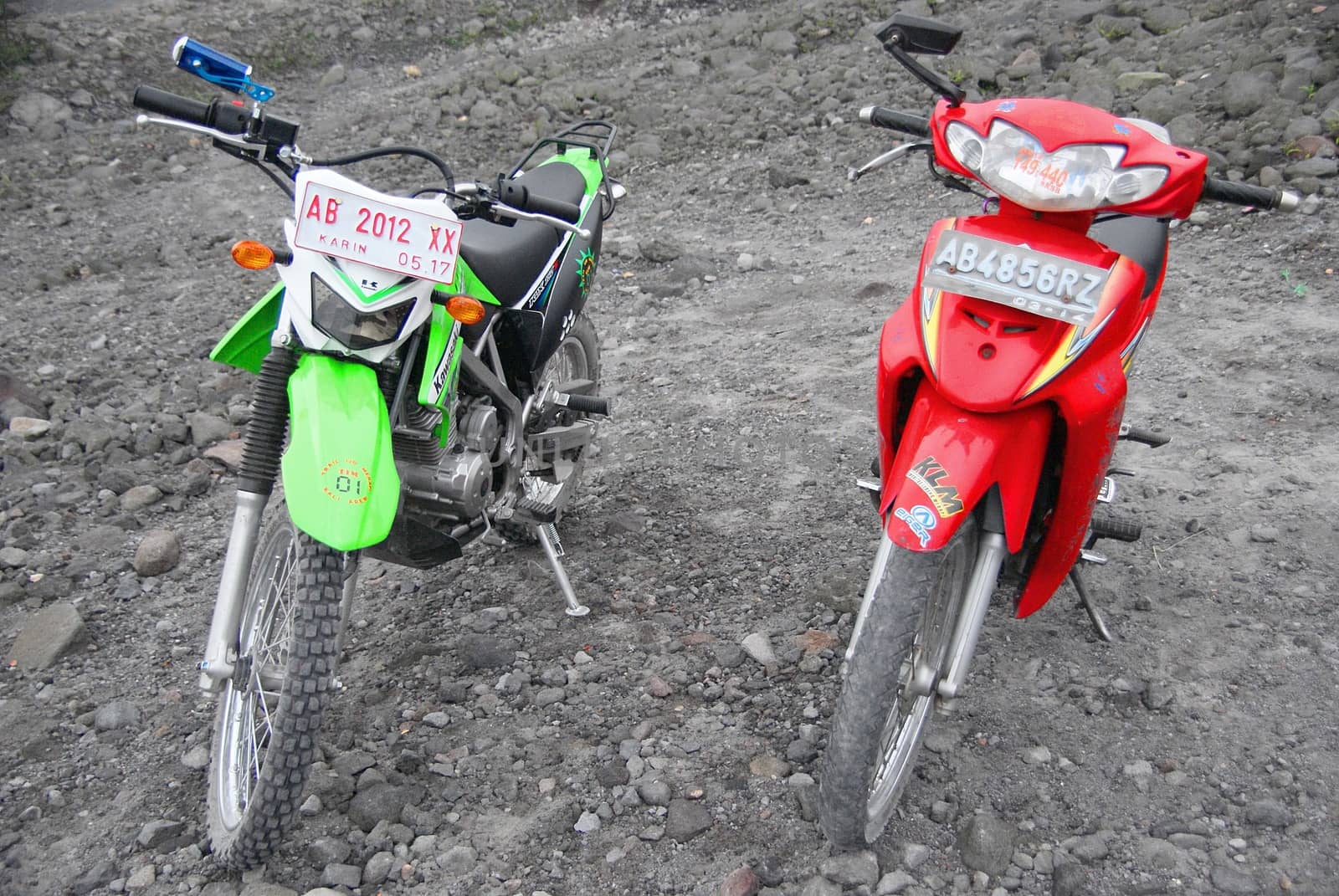 Our ride - the jeep / superbike at the foot of Mount Merapi by craigansibin