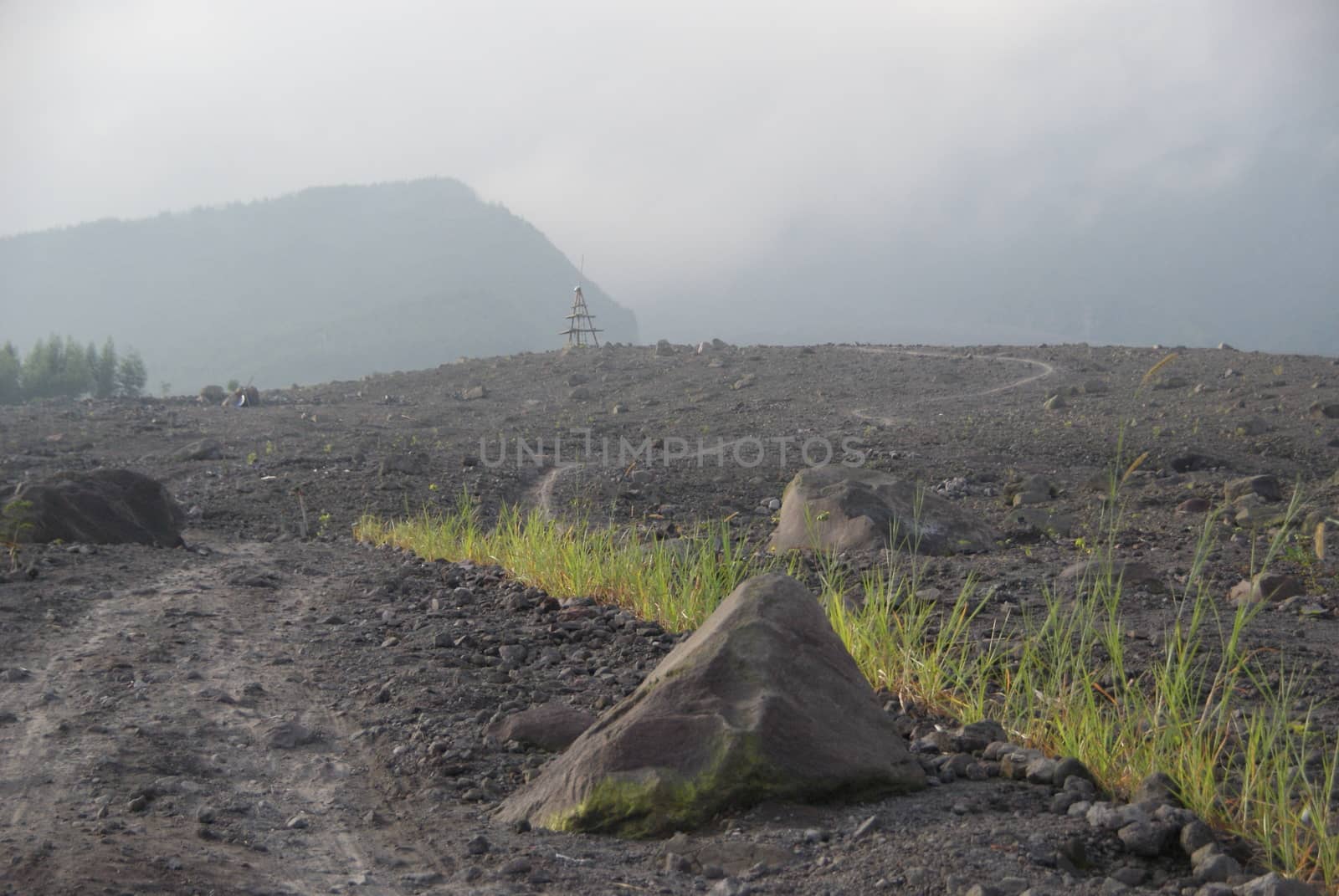 Mount Merapi devastation impact on its surrounding by craigansibin