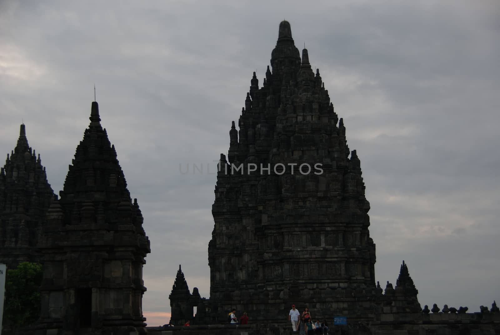 Beautiful silhouette of Prambanan Historical Complex by craigansibin