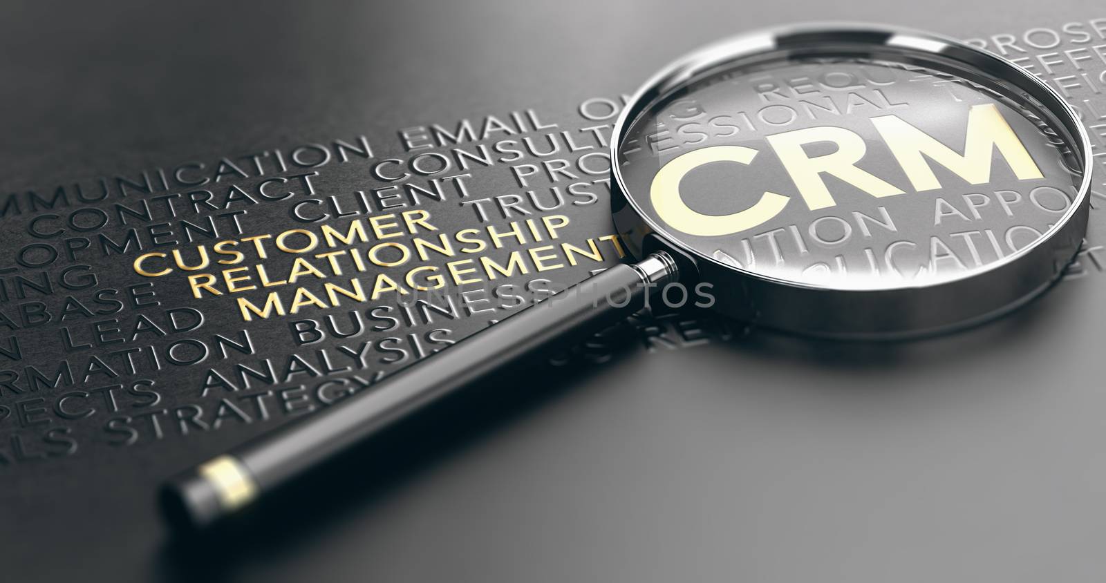 CRM, Customer Relationship Management Concept by Olivier-Le-Moal