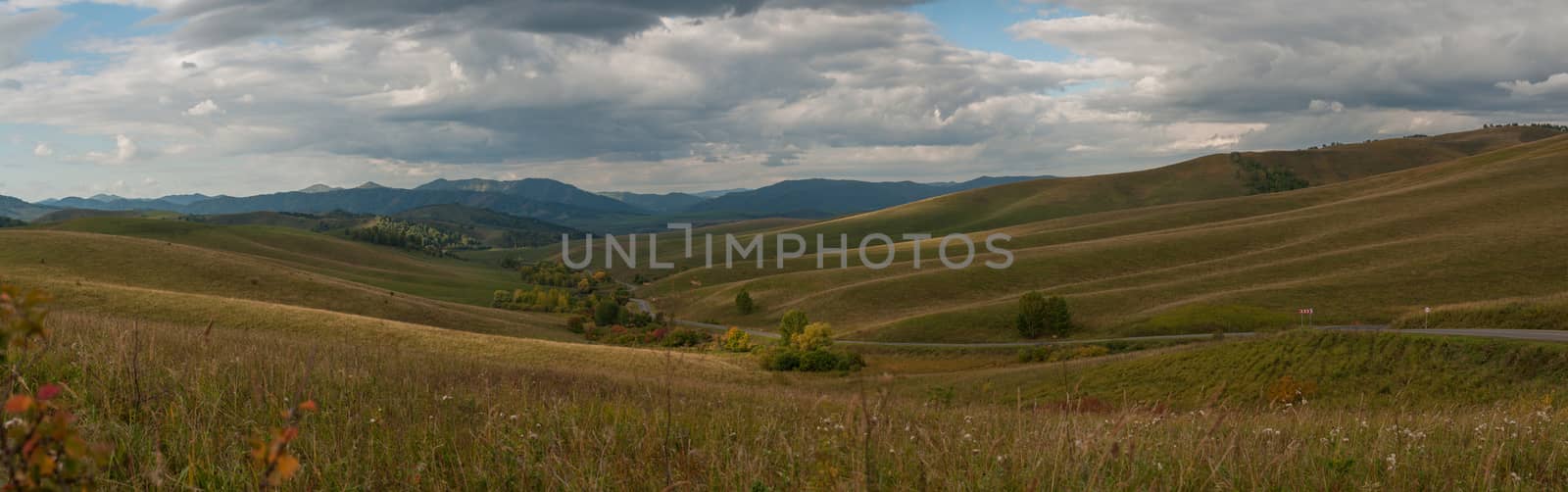 Altai mountains road by rusak