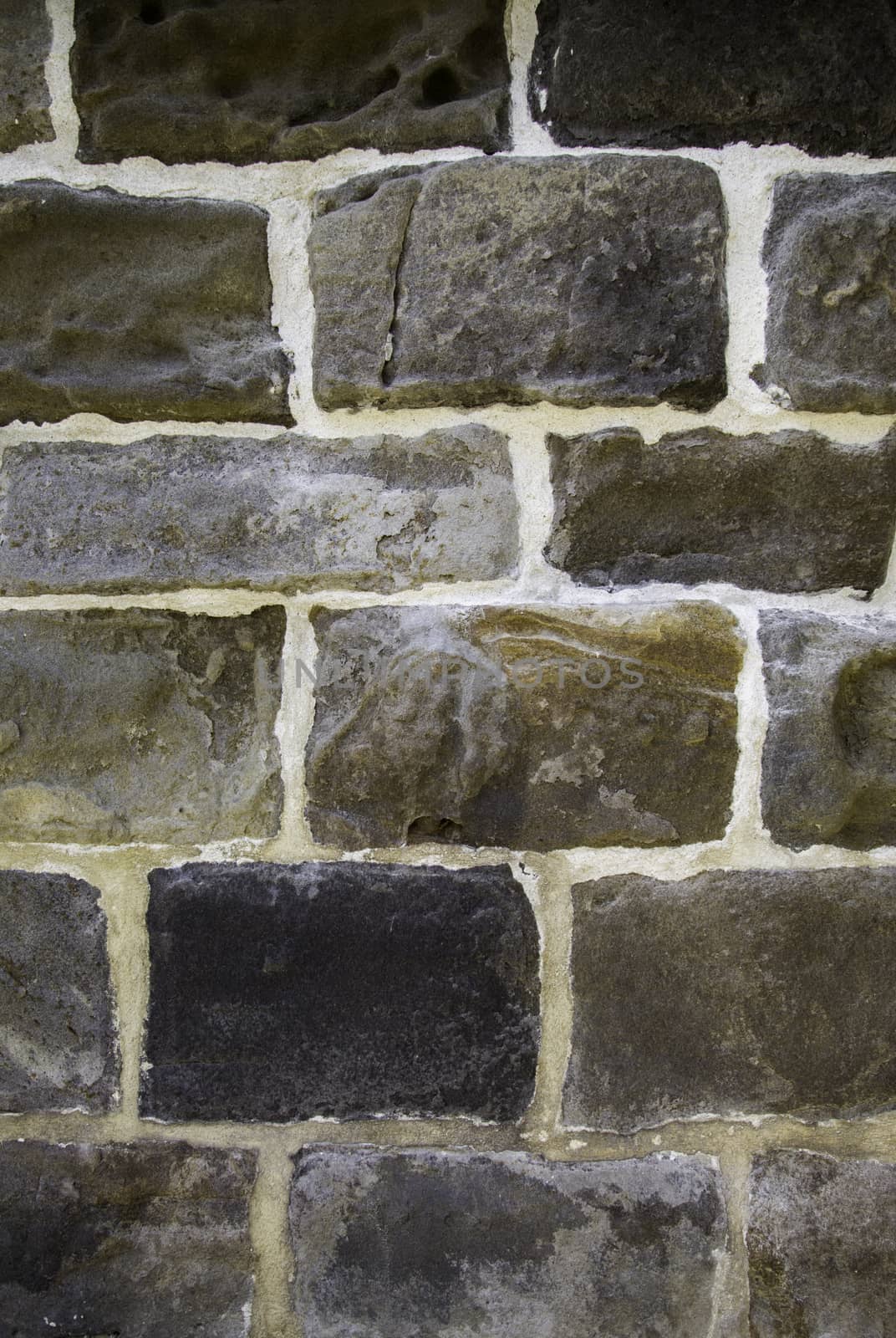 Old stone wall, exterior architecture detail