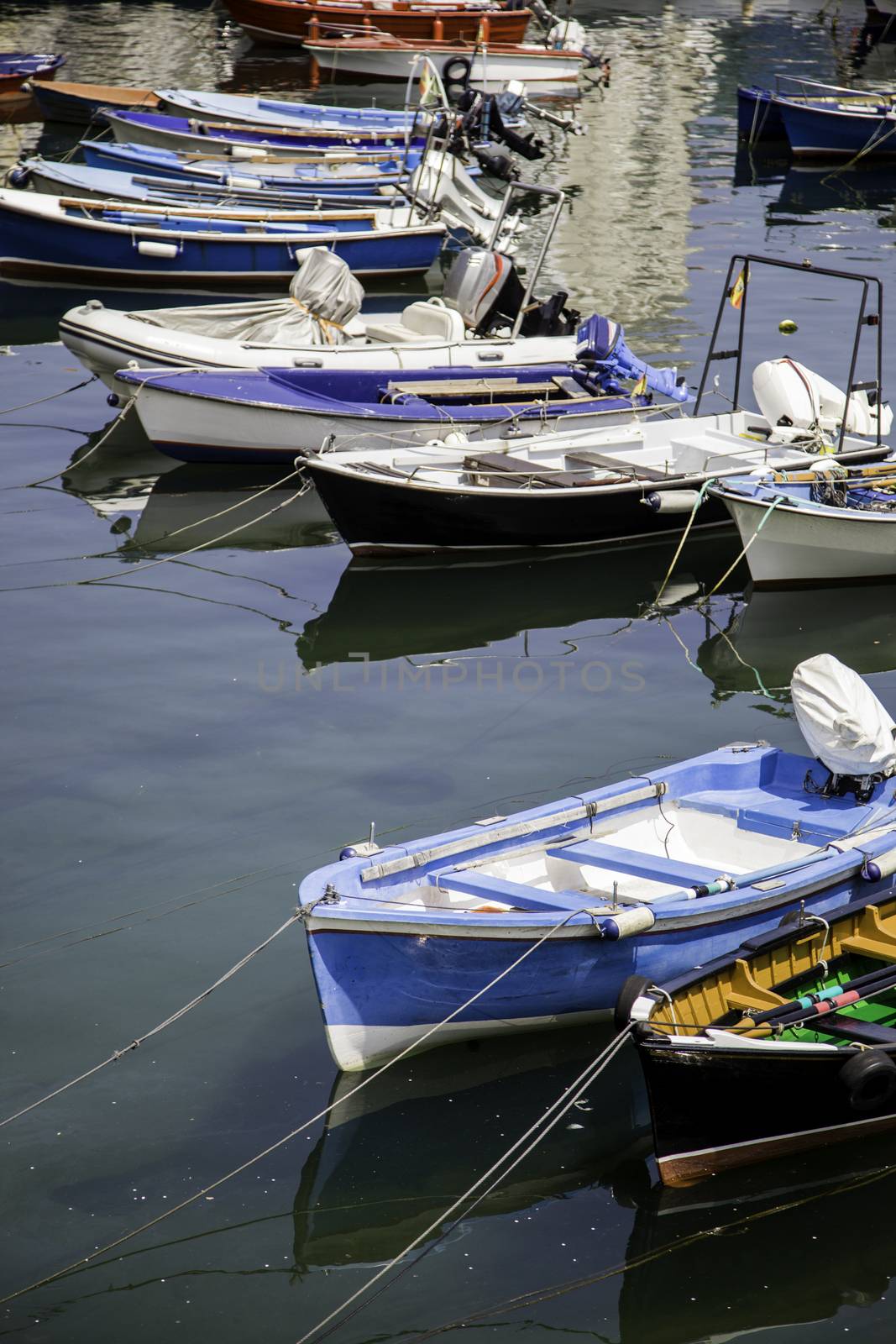 Old fishing boats, detail of maritime transport