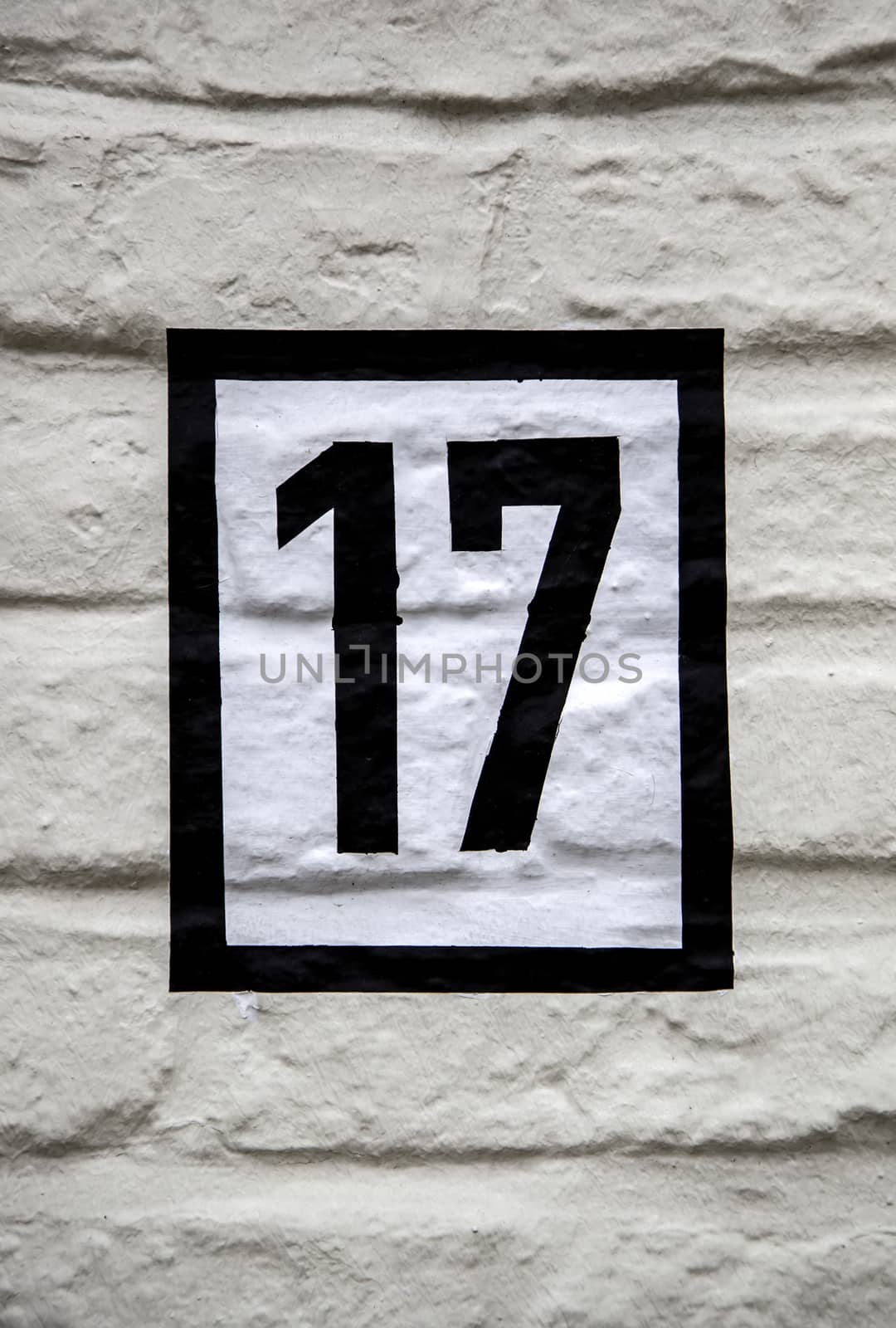Number seventeen information, odd number detail, address