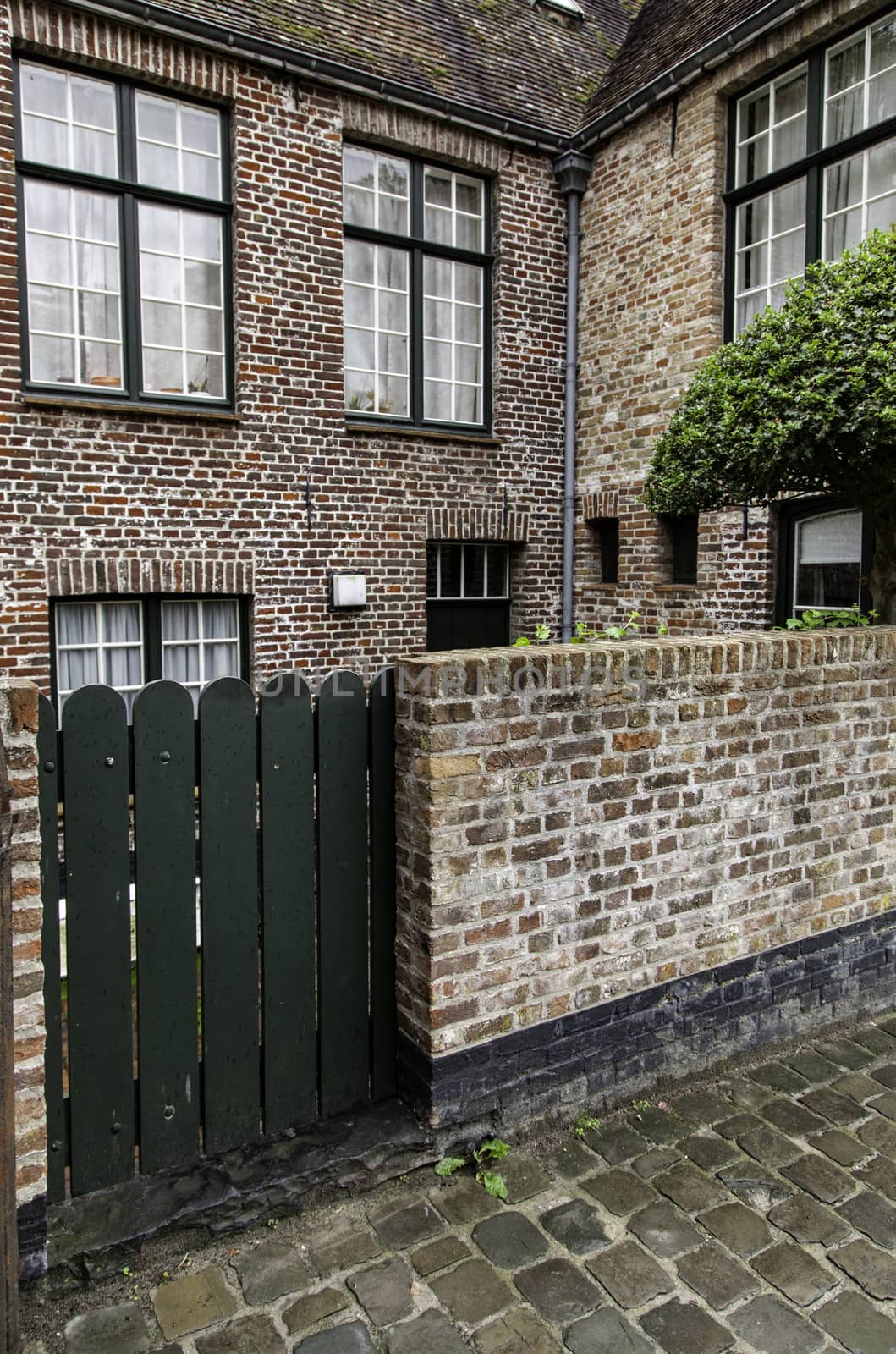 Old Dutch houses, detail of tourism in Europe