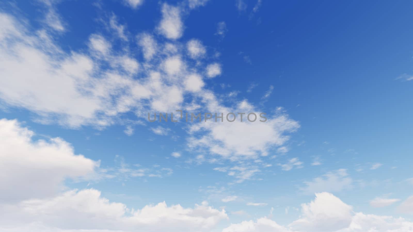 Cloudy blue sky abstract background, blue sky background with tiny clouds, 3d rendering

