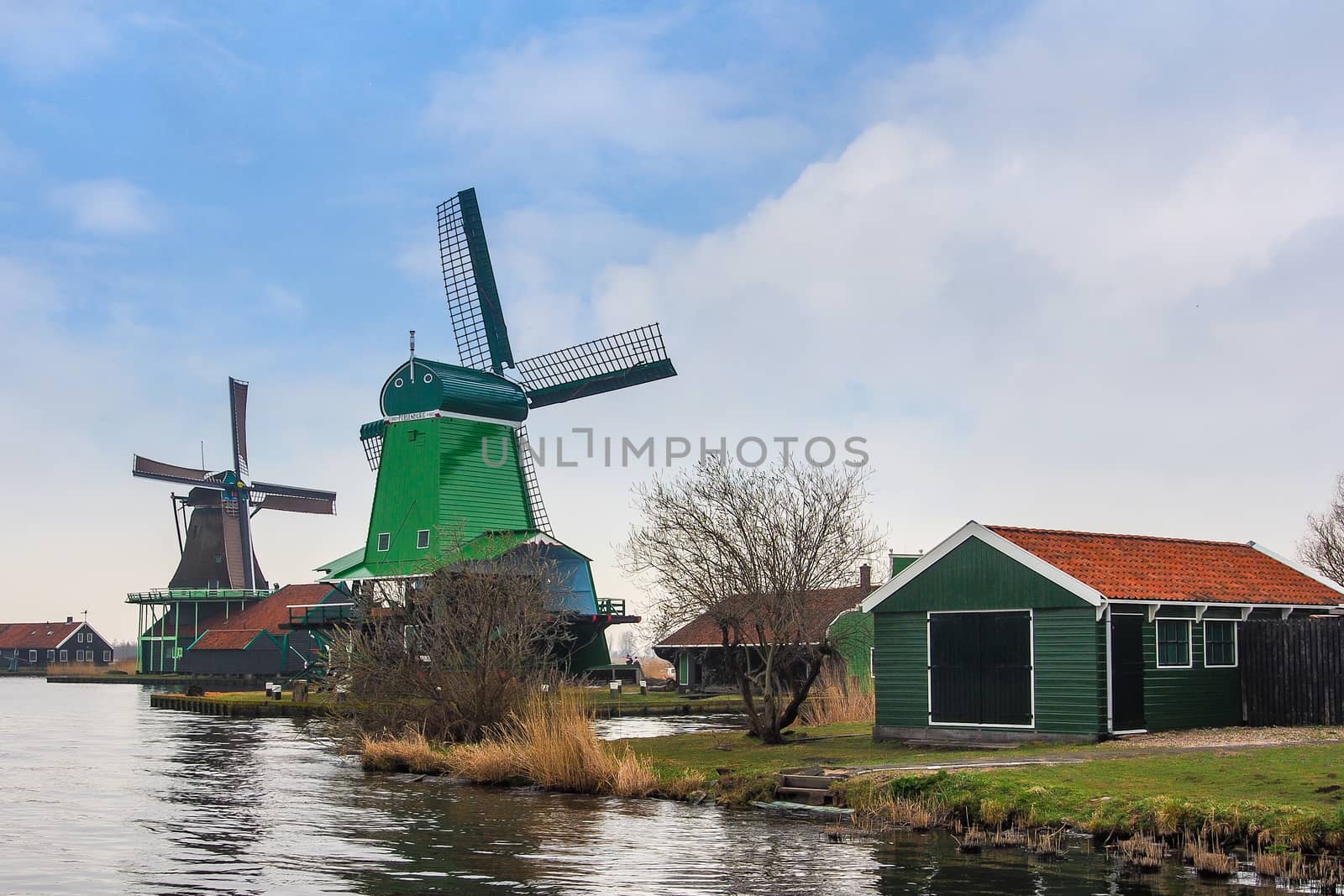 Historic windmills at Zaanse Schans by simpleBE