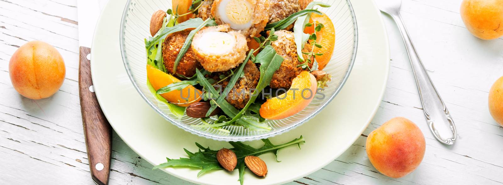 Summer salad with apricot by LMykola