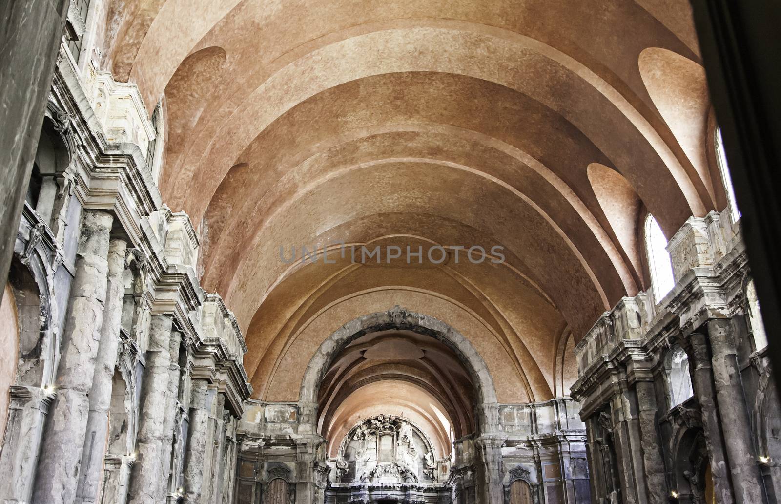 Interior of a church, religious architecture detail