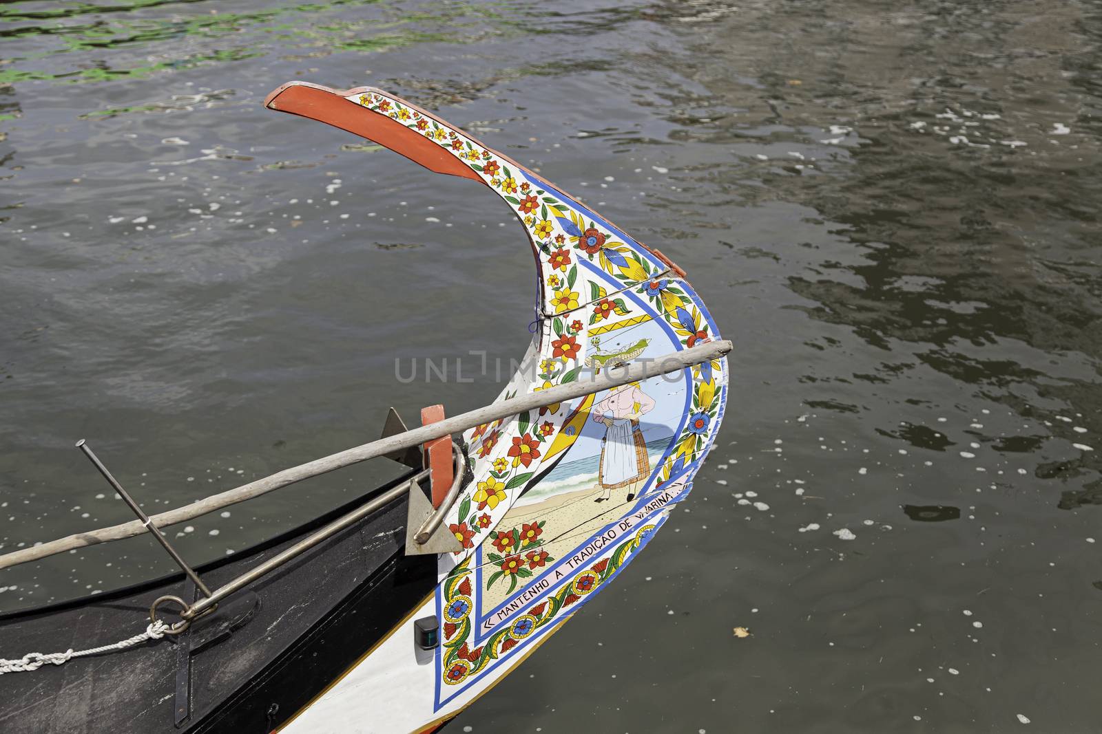 Portugal typical boats, water transport detail