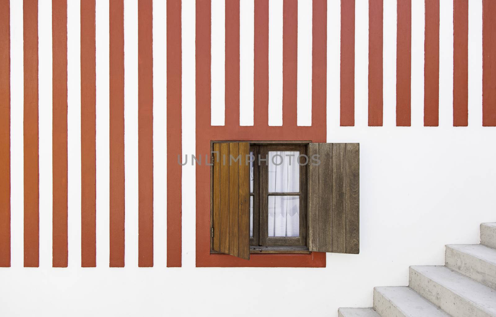Detail of a typical facade of Aveiro, Portugal Typical decoration, architecture