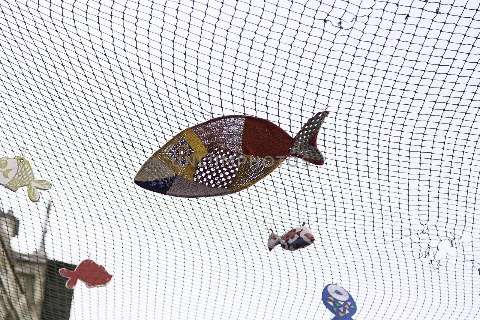 Decorating with fish, typical decoration of Aveiro, town of Portugal, tourism