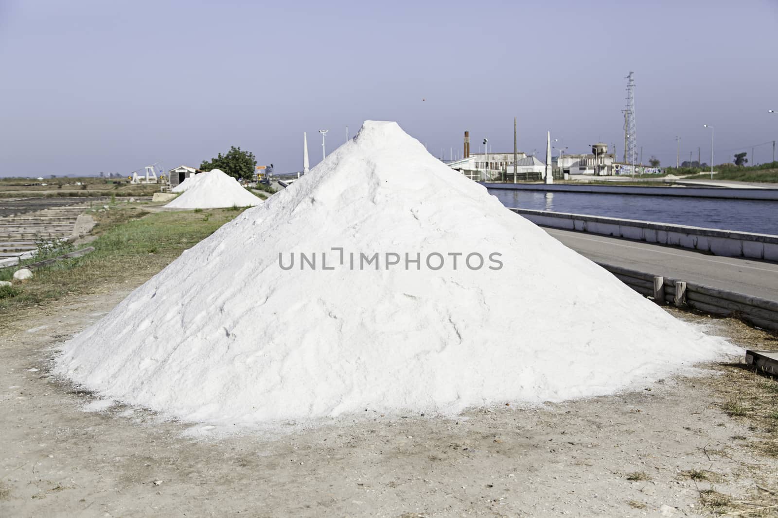 Mountain natural salt, detail of a natural saline