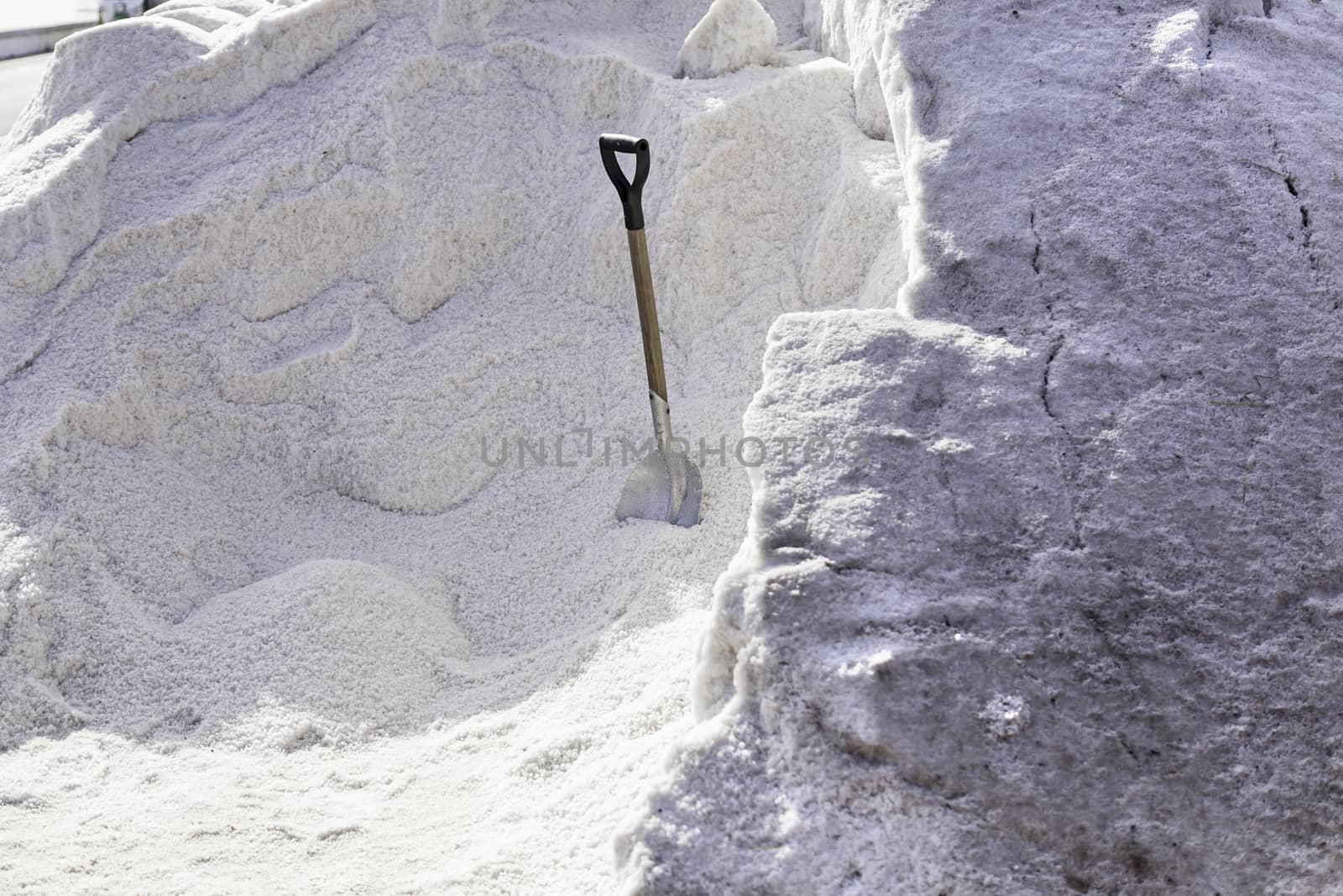 Mountain natural salt, detail of a natural saline