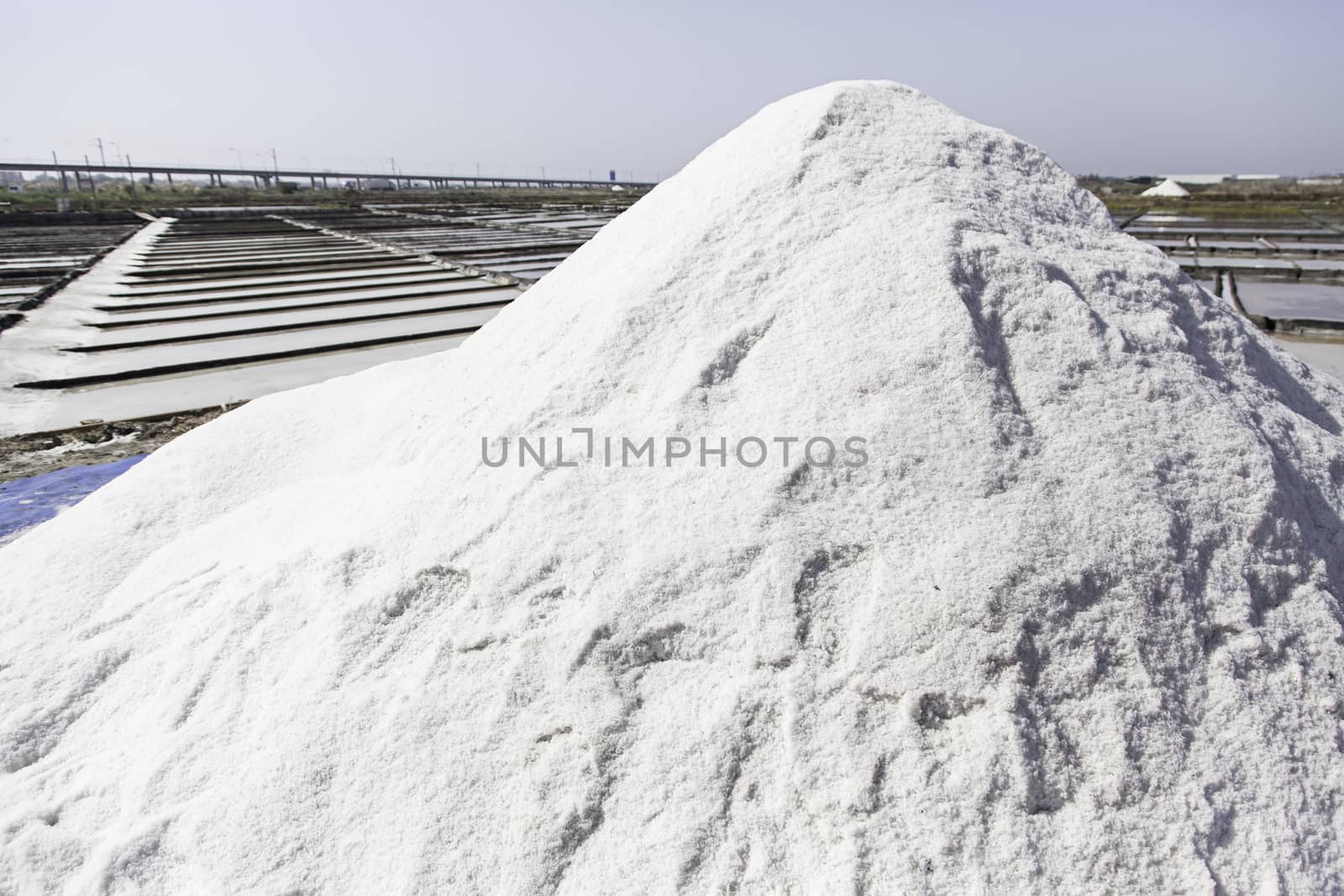 Mountain natural salt, detail of a natural saline
