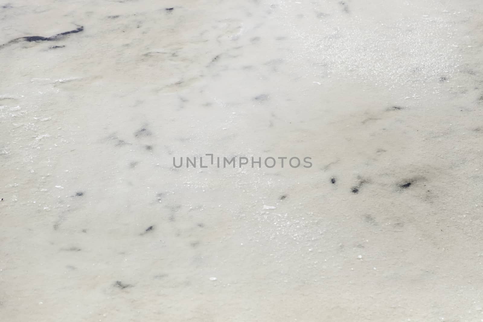 Natural salt mines, detail extraction of salt, water
