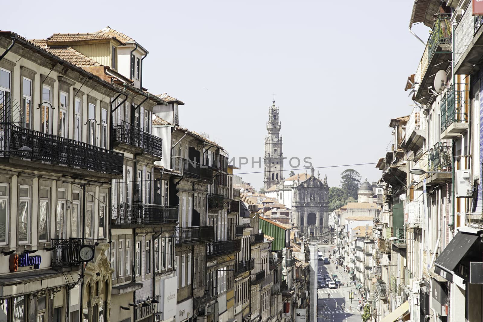 Typical street of Porto, detail of an old street, tourism, portugal