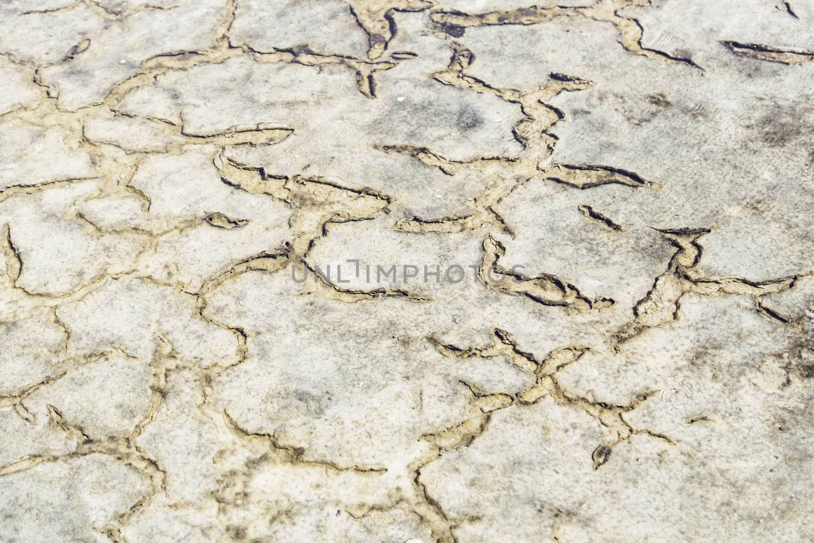 Natural salt mines, detail extraction of salt, water