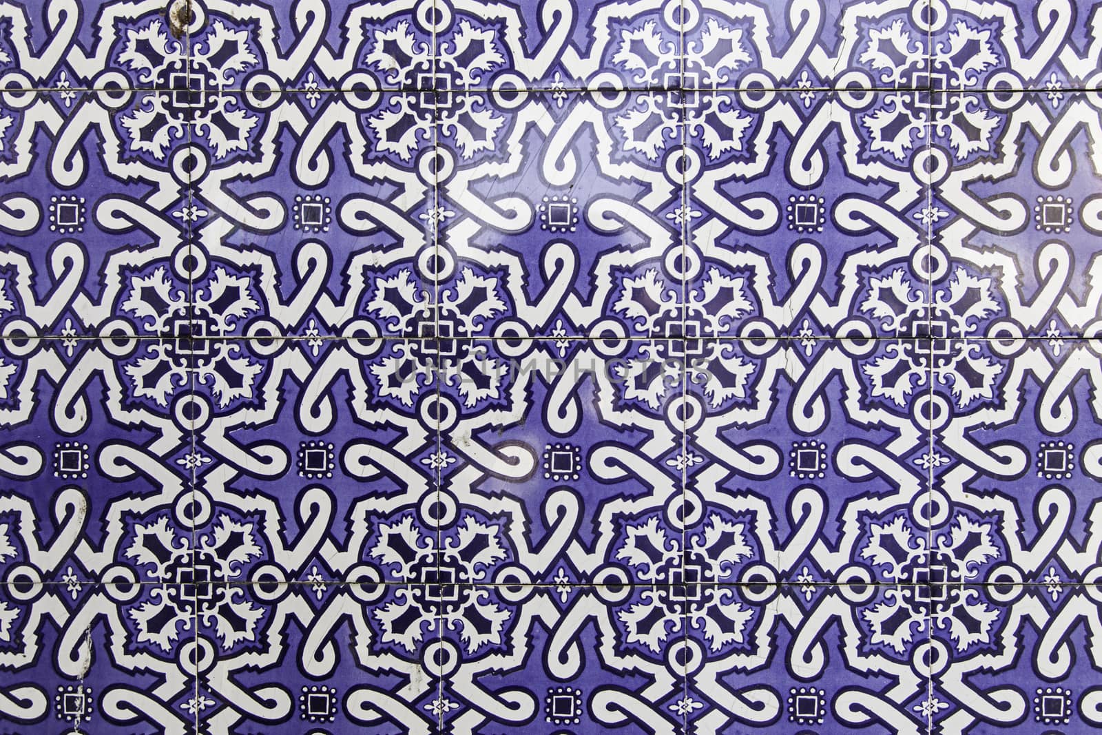 Typical decorative tiles, antique tiles detail Lisbon, art and decoration