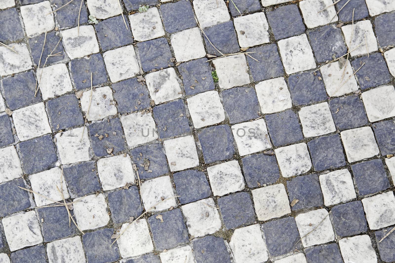 Mosaic floor, detail of a typical floor of the streets of Lisbon