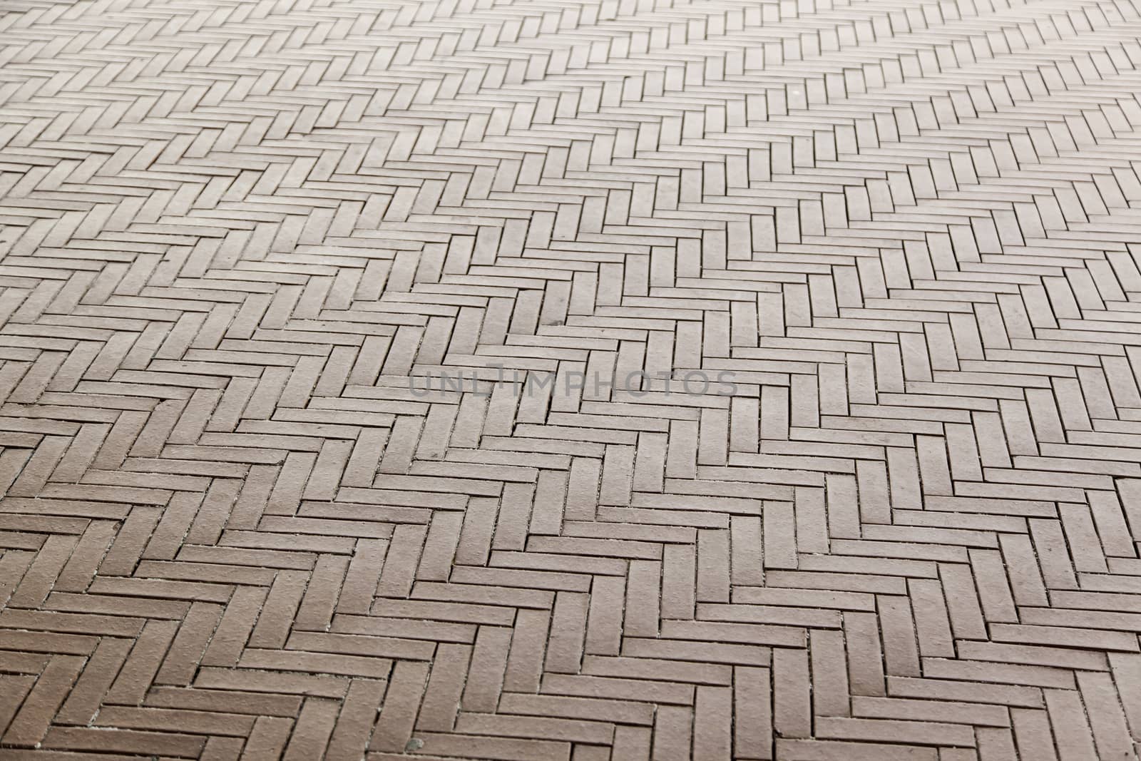 Bricks floor, detail of a floor decorated with ceramics