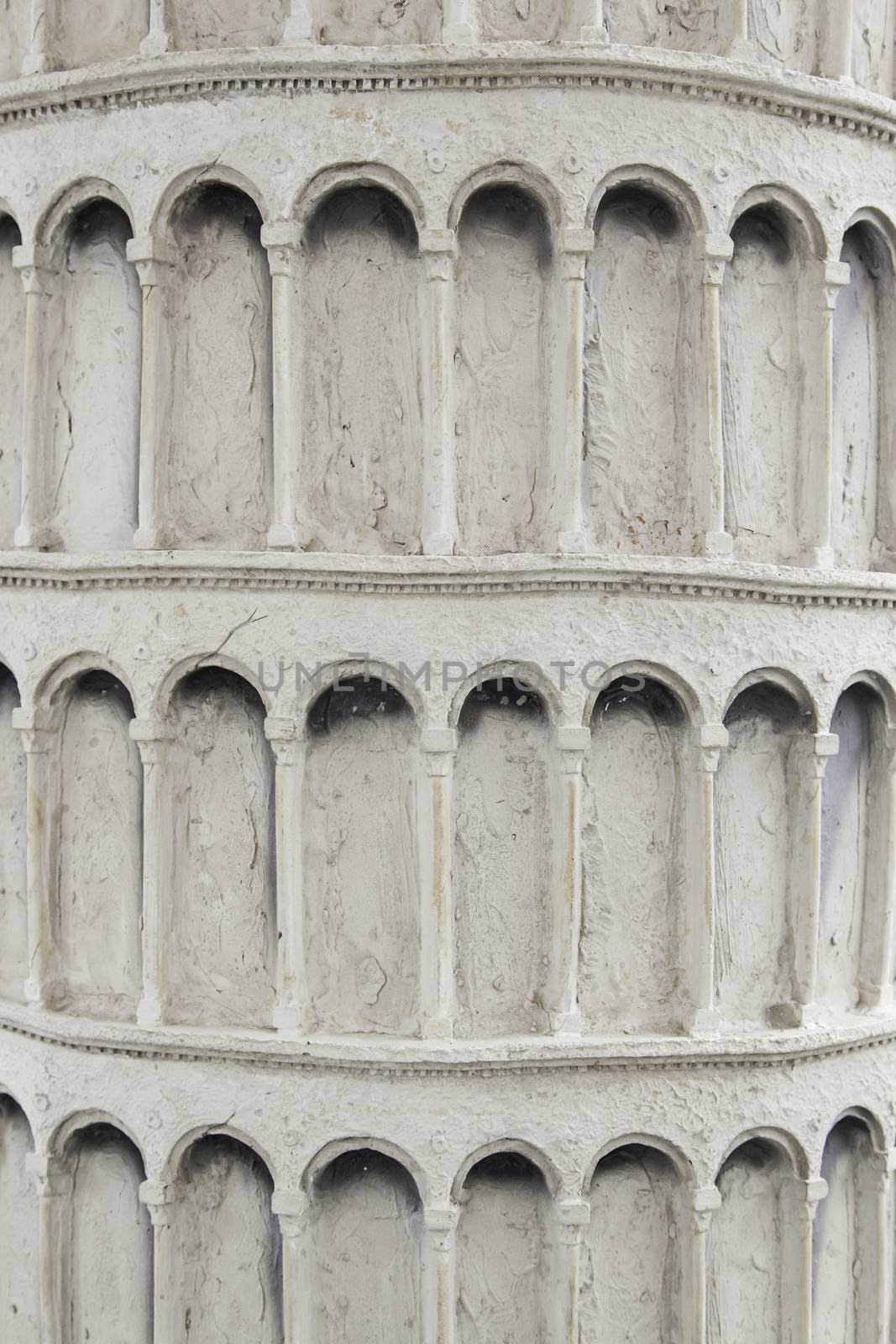 Tower pizza detail, famous building in italy