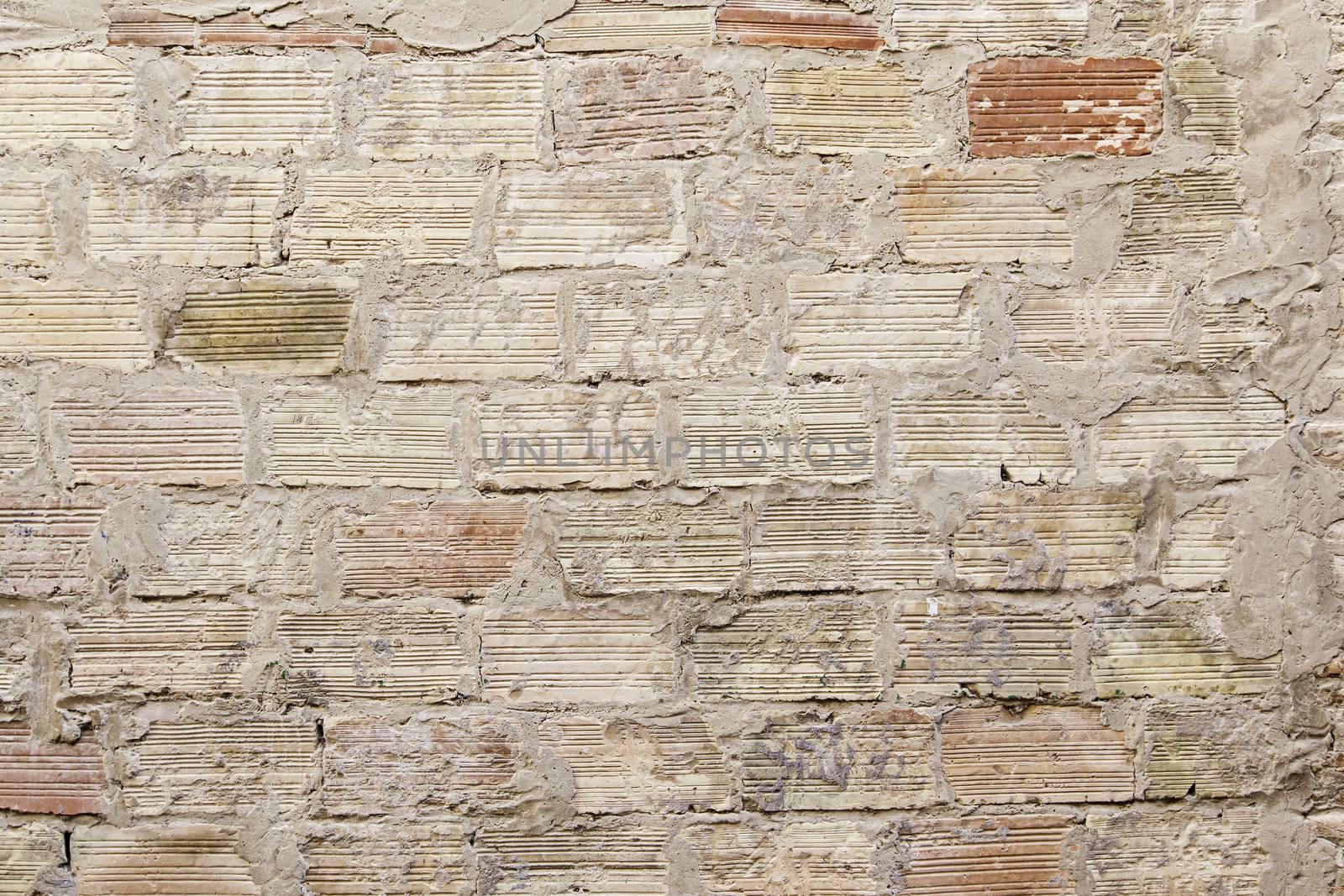 Rough textured wall, detail of a street background