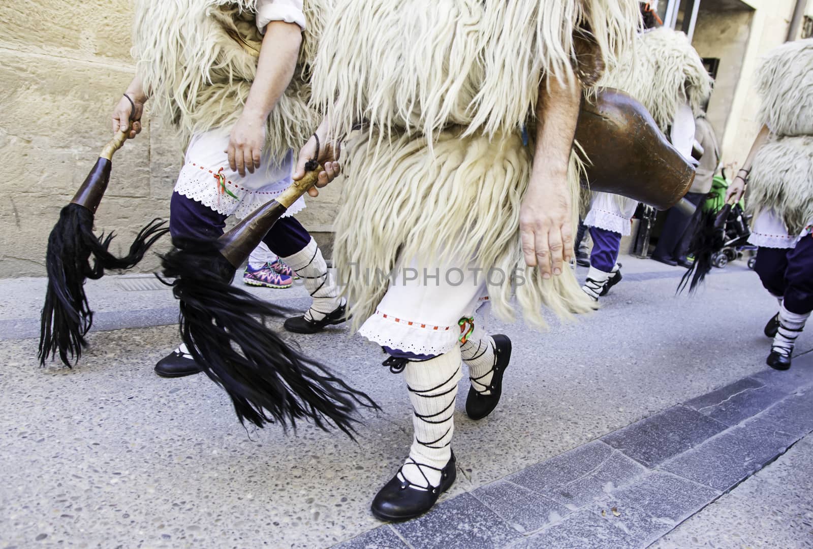 Typical Basque costume, detail of clothing for typical tradition
