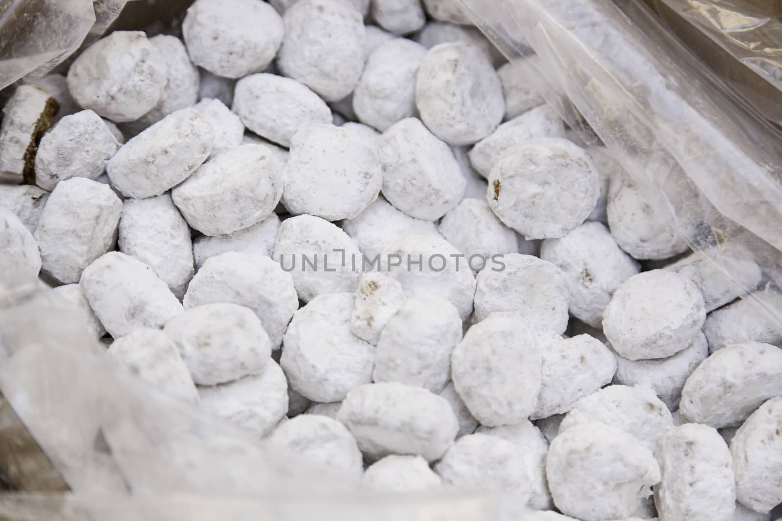 Dried white figs, dried fruit detail