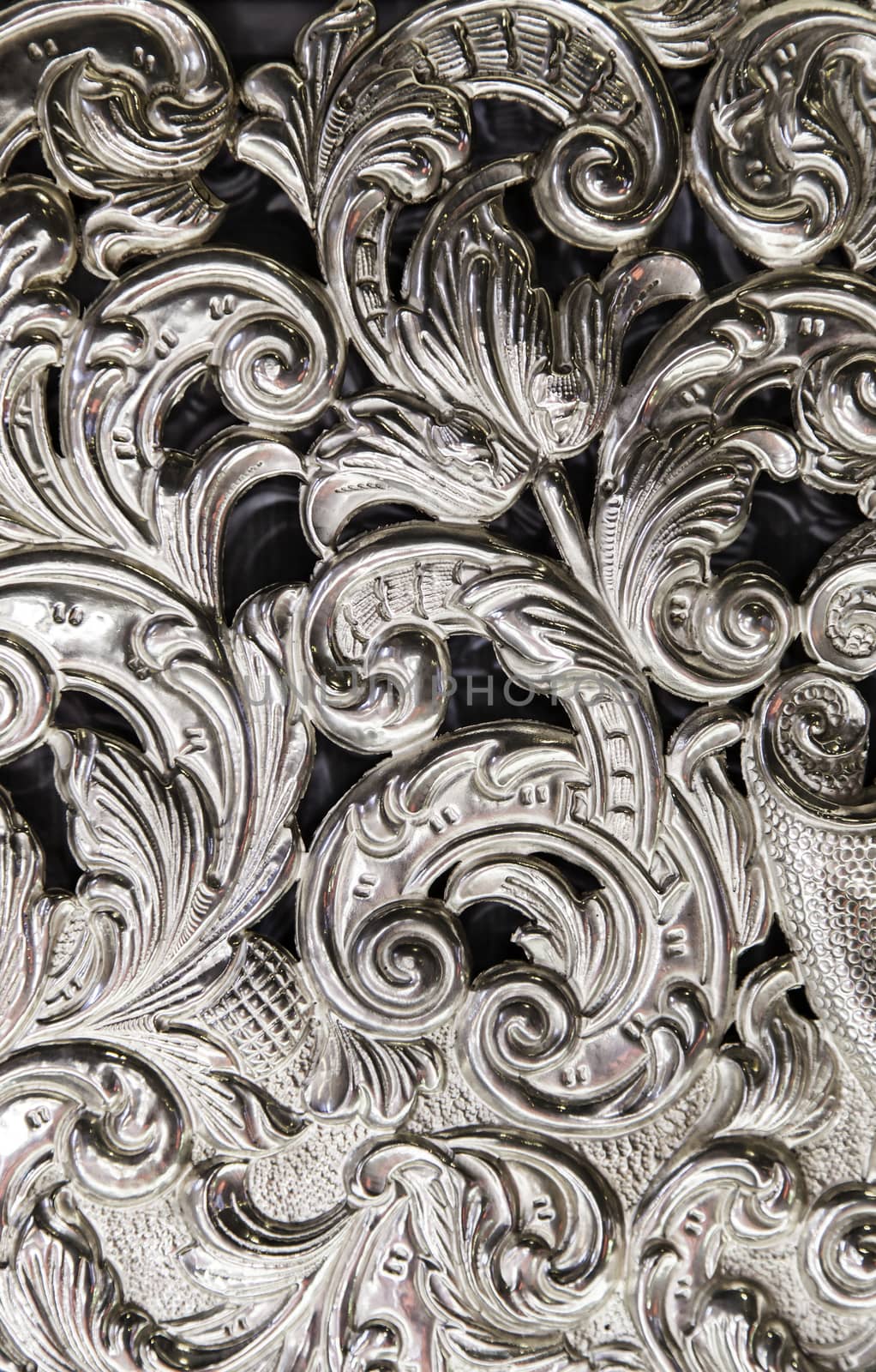 Silver carved, silver decoration, old craftsmanship