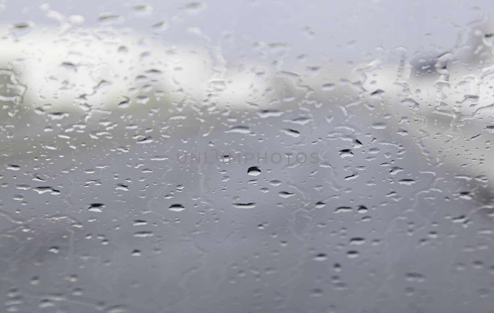 Crystal rain, detail of rainy day, cold and water, winter