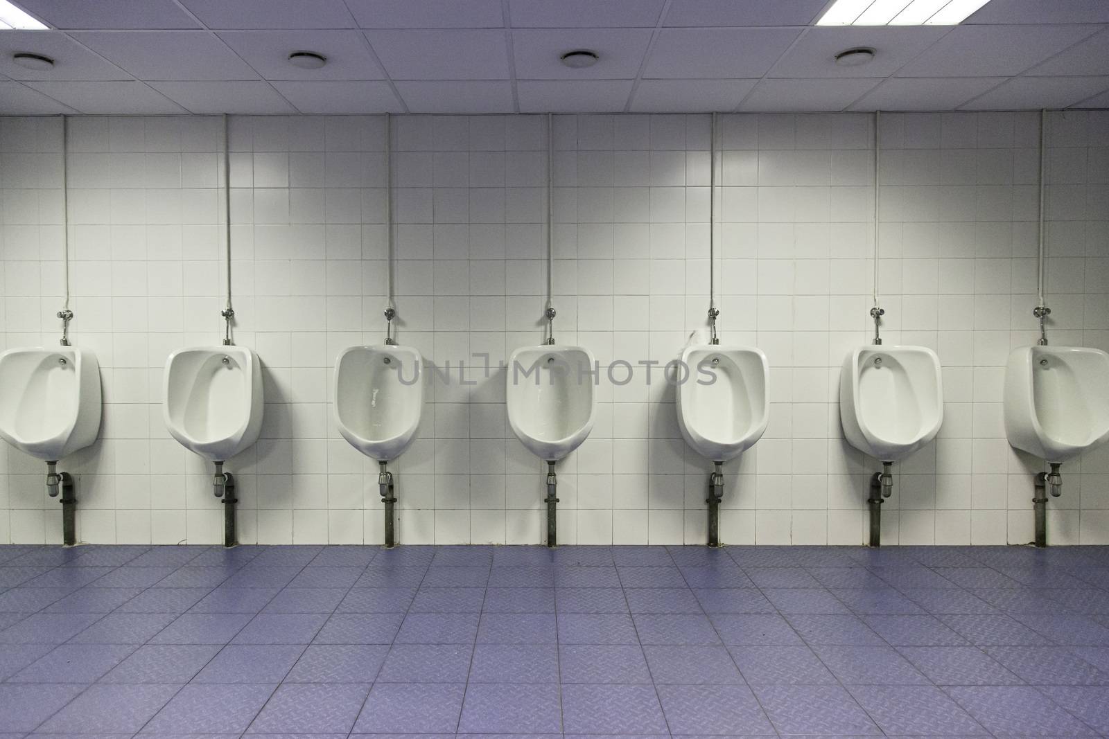 Public baths, detail of some baths for men, physiological need