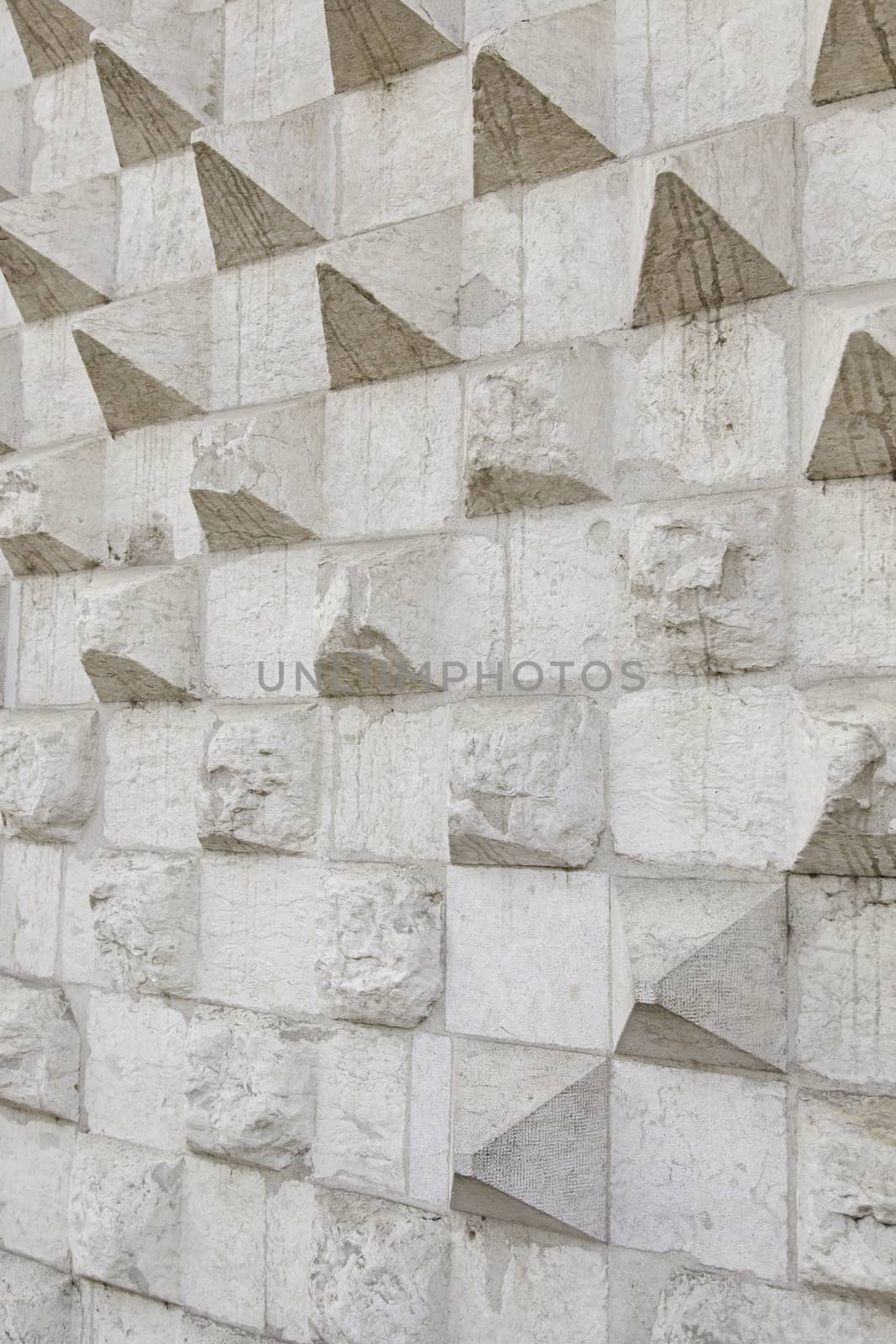 Cracked concrete wall, detail of abandoned background, ruin and insecurity