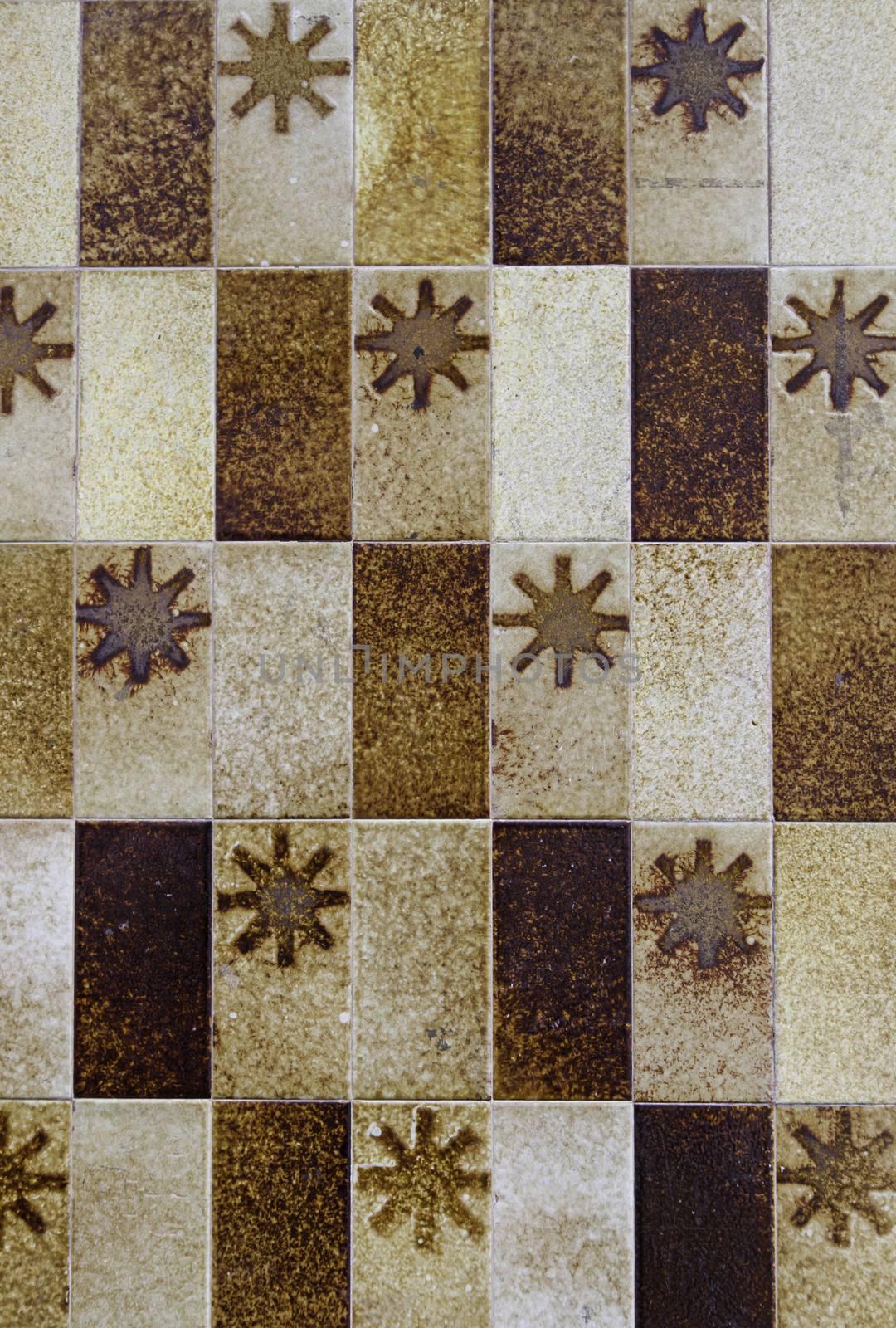 Typical decorative tiles, antique tiles detail Lisbon, art and decoration
