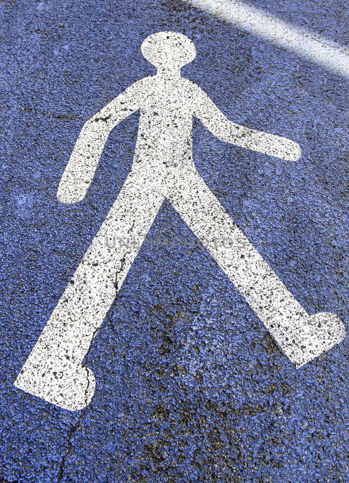 Signal for pedestrians, detail of an information signal