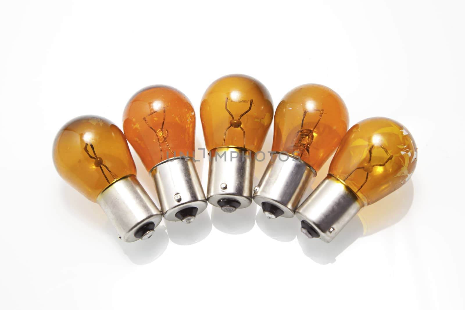 Group bulbs, detail lighting object group, isolated