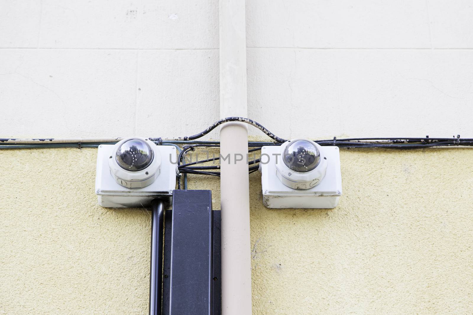 Security cameras in the street by esebene